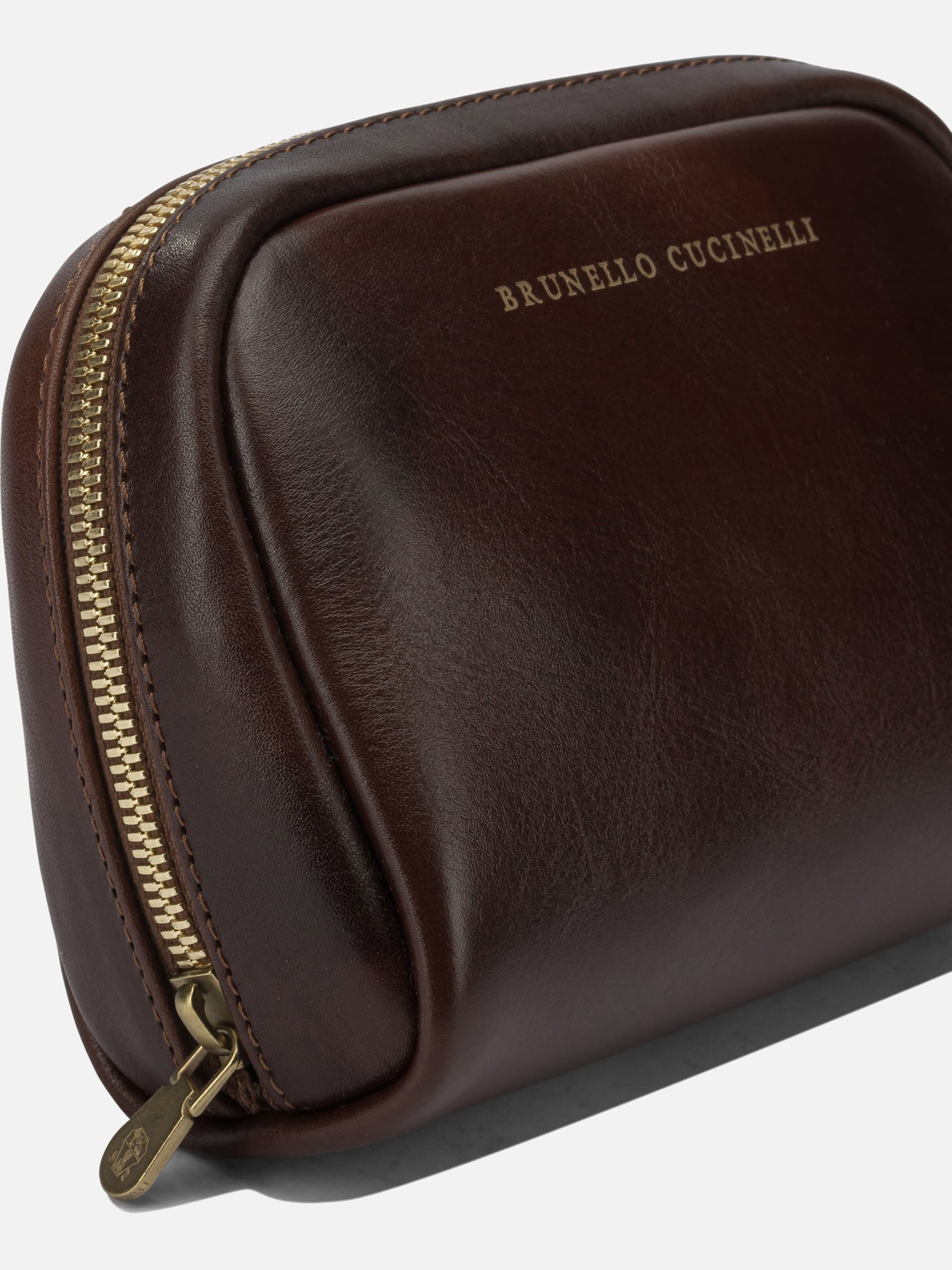 Beauty cases 100% leather - Lining: 100% cotton  Brown - Brunello Cucinelli Men | PDP | VIETTI Online Store | Zoom-Modal_4
