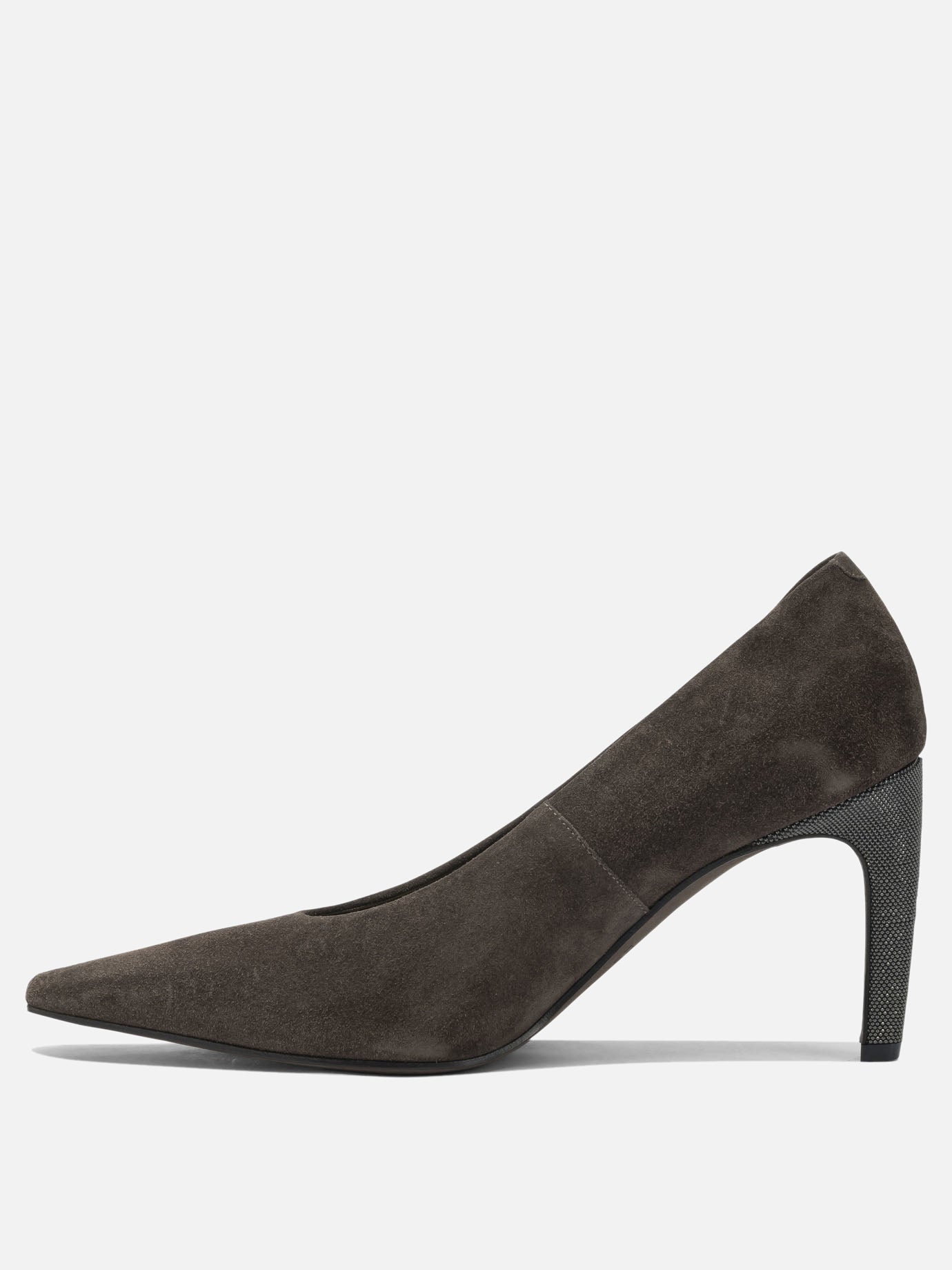 Pumps 100% leather - 100% thermoplastic polyurethane  Brown - Brunello Cucinelli Women | PDP | VIETTI Online Store | thumbnail_3