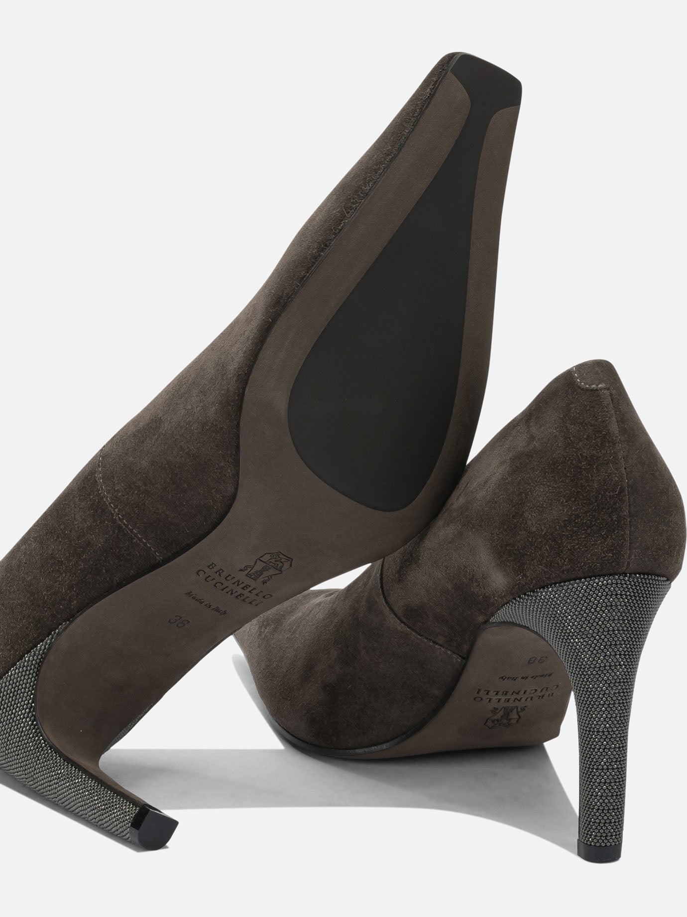 Pumps 100% leather - 100% thermoplastic polyurethane  Brown - Brunello Cucinelli Women | PDP | VIETTI Online Store | thumbnail_5