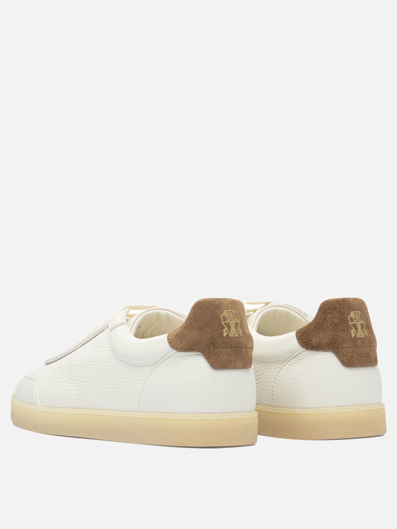 Low top sneakers 100% leather - 100% rubber  Beige - Brunello Cucinelli Men | PDP | VIETTI Online Store | Zoom-Modal_4

