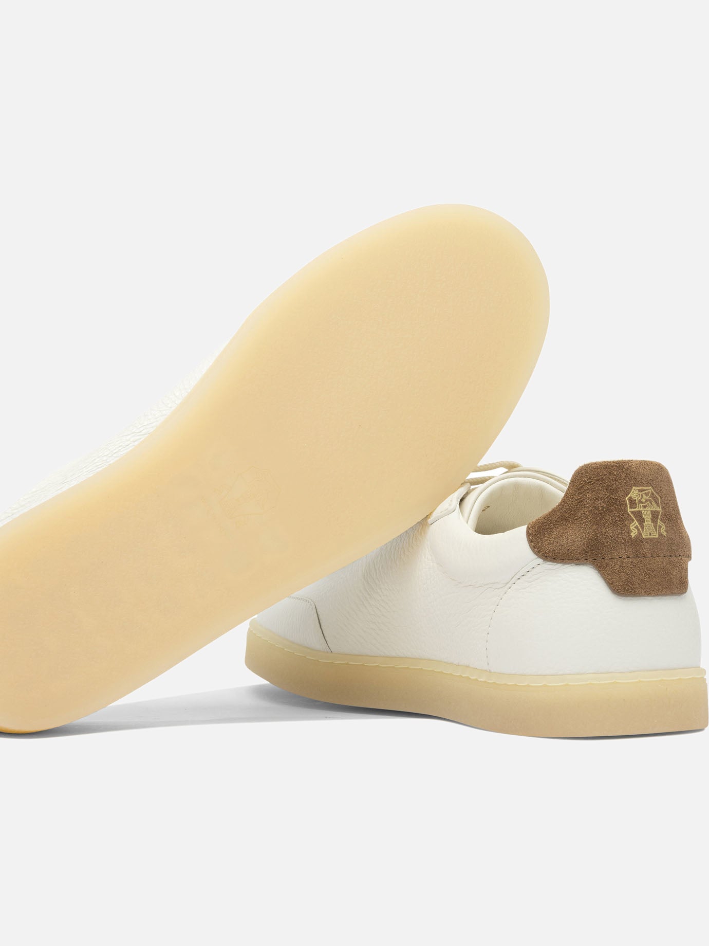 Low top sneakers 100% leather - 100% rubber  Beige - Brunello Cucinelli Men | PDP | VIETTI Online Store | Zoom-Modal_5
