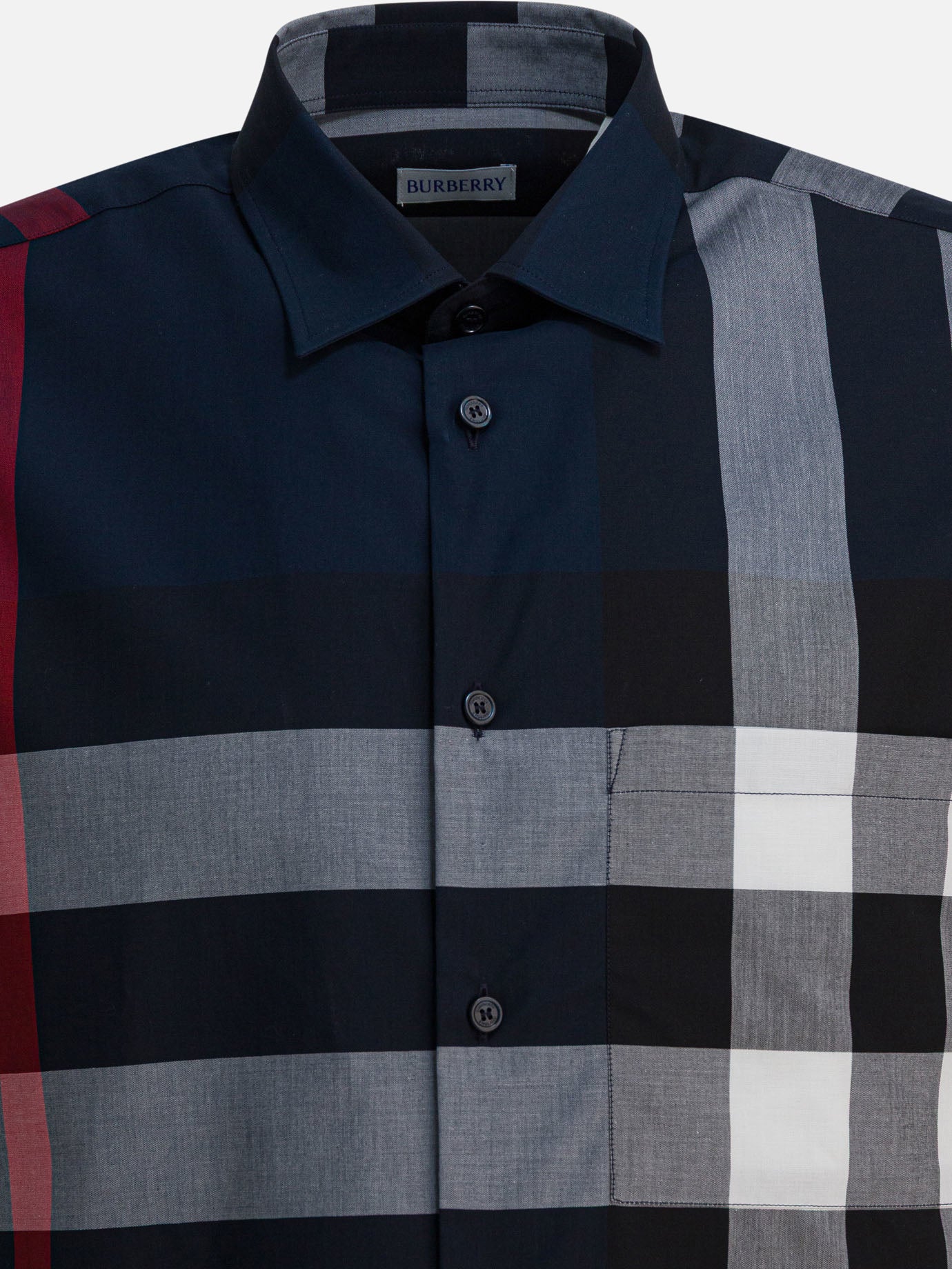 Casual shirts Check  Blue - Burberry Men | PDP | VIETTI Online Store | thumbnail_3
