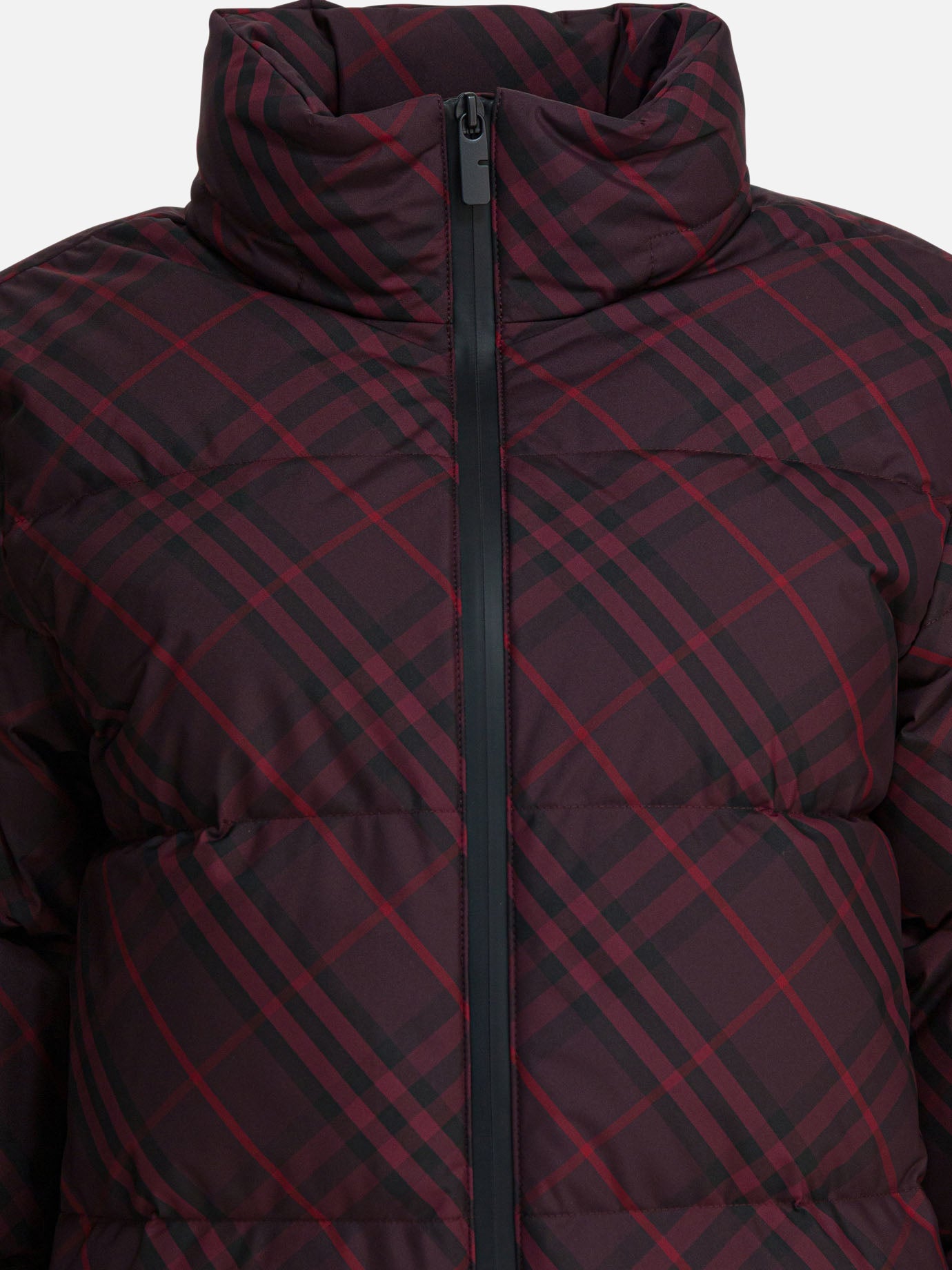 Down jackets Check  Bordeaux - Burberry Women | PDP | VIETTI Online Store | Zoom-Modal_3

