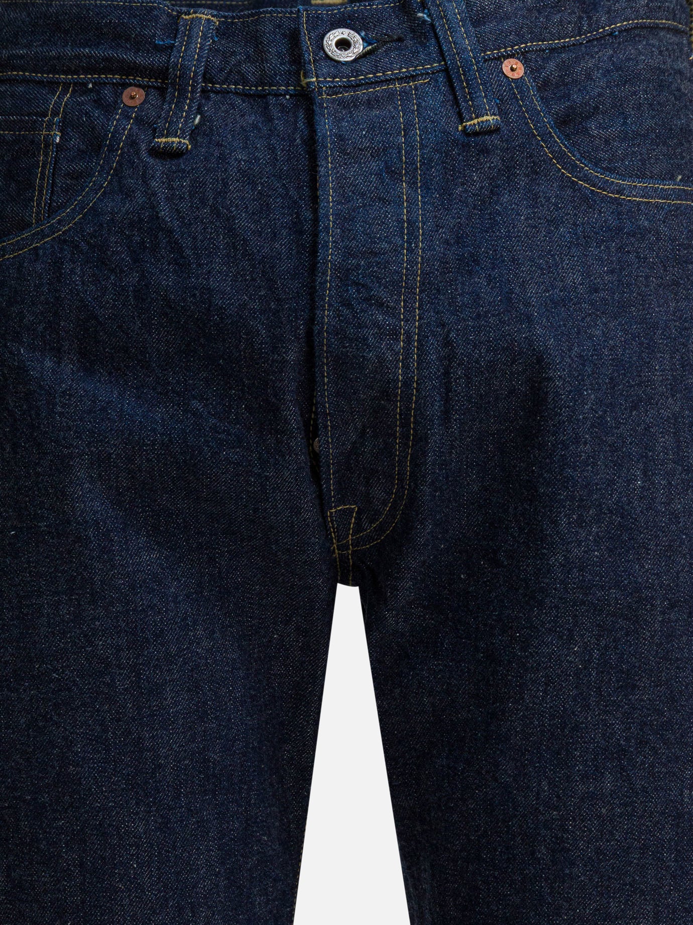 Straight-leg jeans Solid colour  Blue - Buzz Rickson's Men | PDP | VIETTI Online Store | thumbnail_3