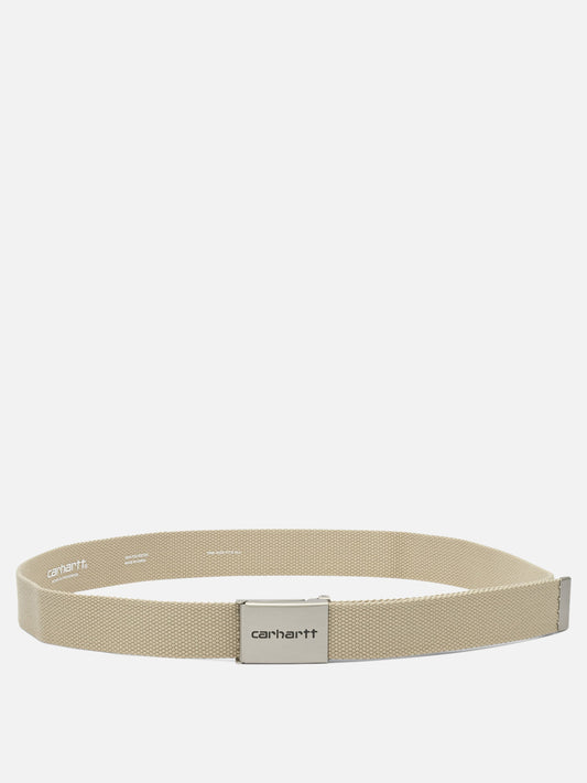 Fabric belts 100% polyester  Beige - Carhartt WIP Men | PDP | VIETTI Online Store 
