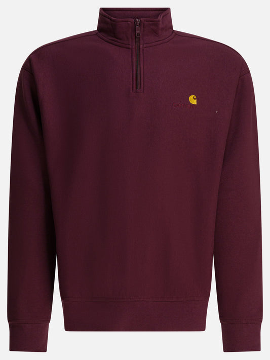 Half zip sweatshirts Logo  Bordeaux - Carhartt WIP Men | PDP | VIETTI Online Store 
