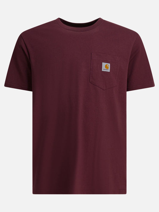 Crewneck t-shirts Logo  Bordeaux - Carhartt WIP Men | PLP | VIETTI Online Store 
