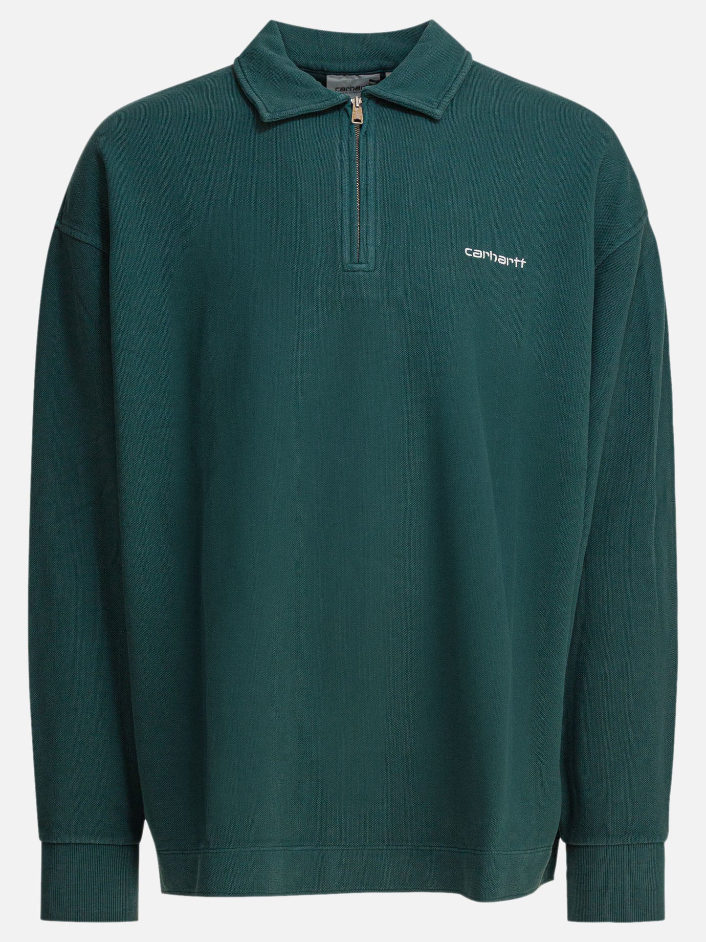 Half zip sweatshirts Logo  Green - Carhartt WIP Men | PDP | VIETTI Online Store | Zoom-Modal
