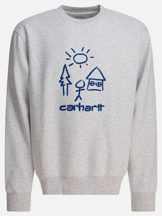 Crewnecks Logo  Grey - Carhartt WIP Men | PLP | VIETTI Online Store 
