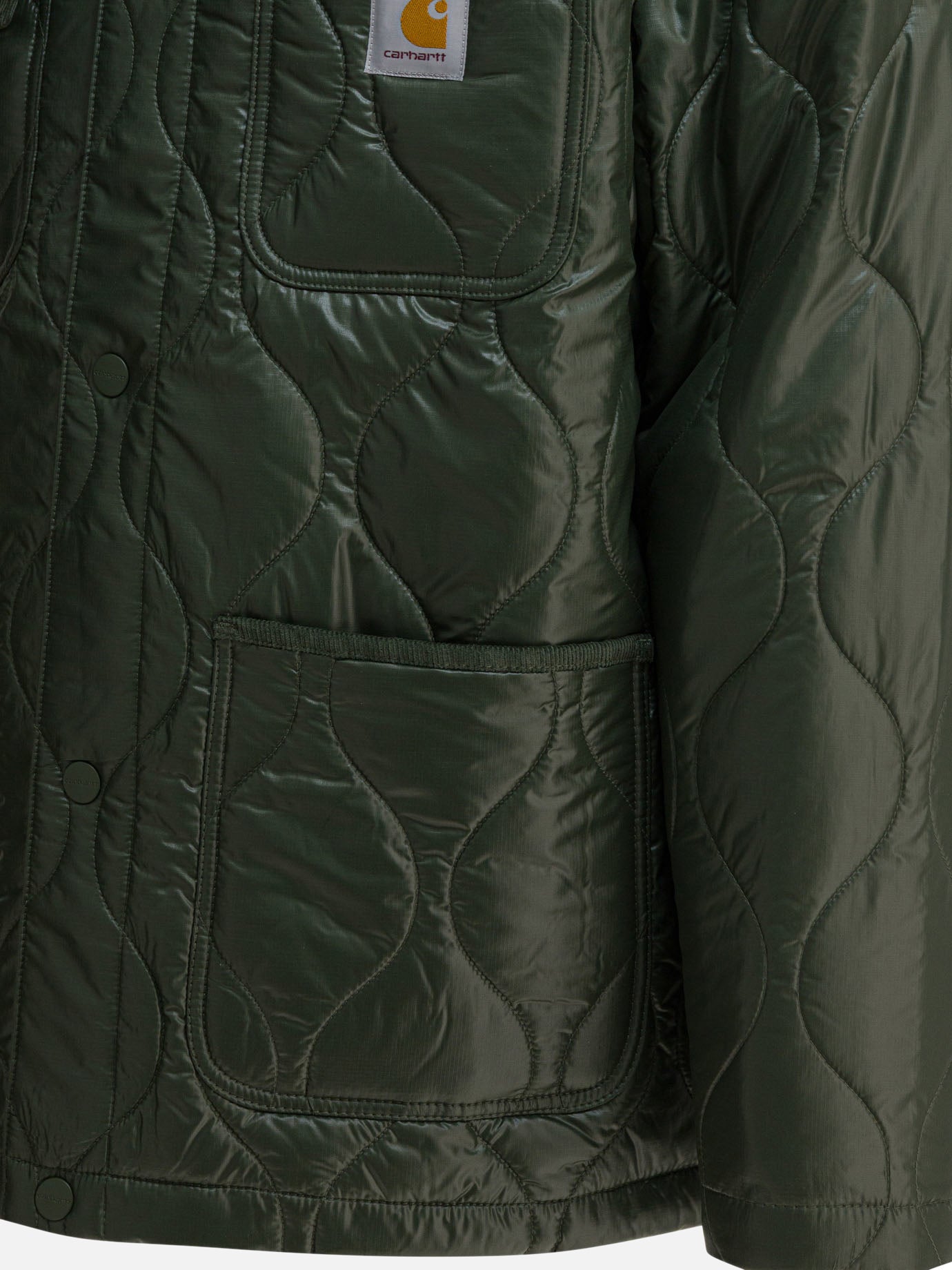 Quilted & Utility Jackets Logo  Green - Carhartt WIP Men | PDP | VIETTI Online Store | thumbnail_4