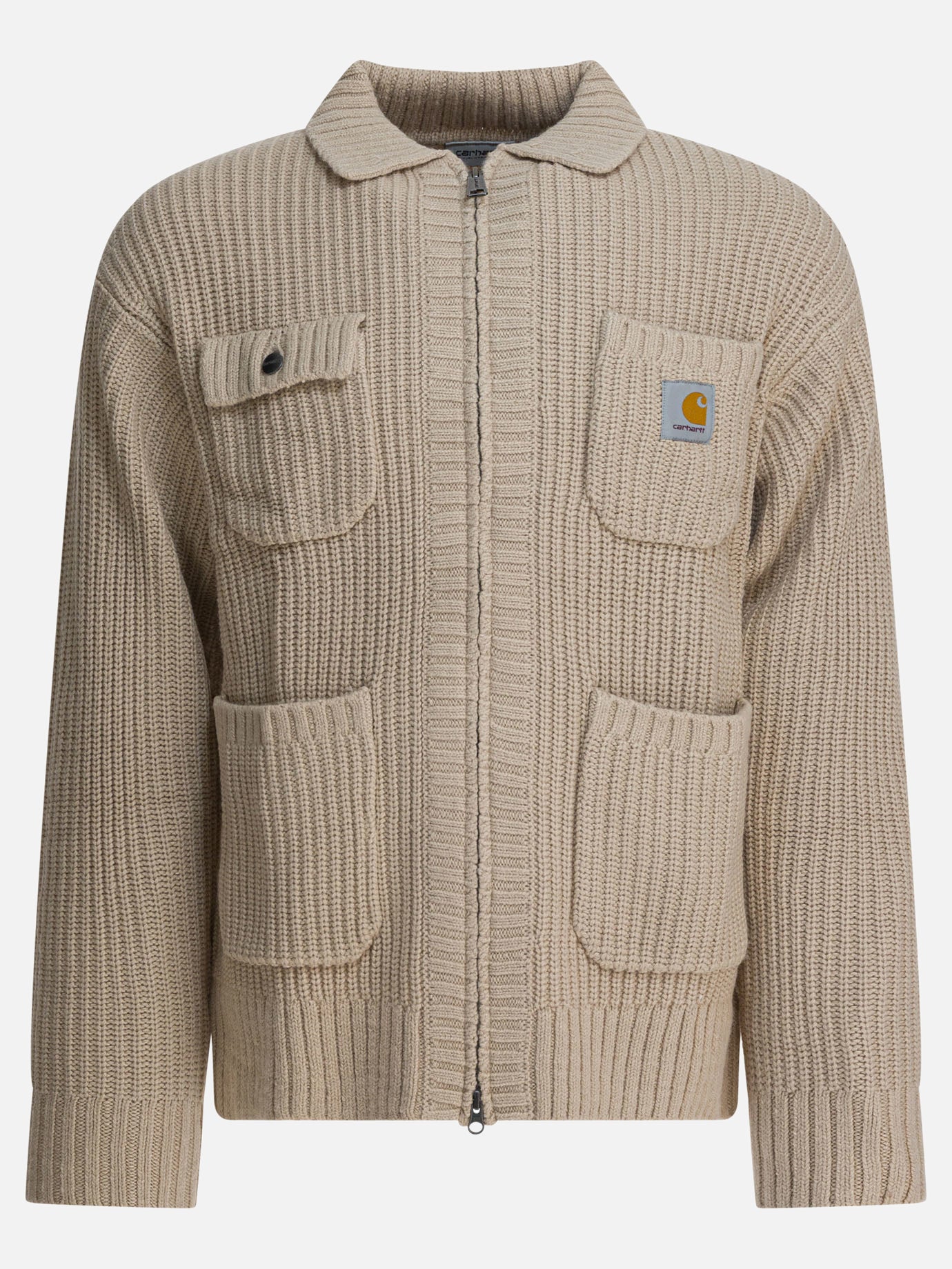 Quilted & Utility Jackets Logo  Beige - Carhartt WIP Men | PDP | VIETTI Online Store | thumbnail