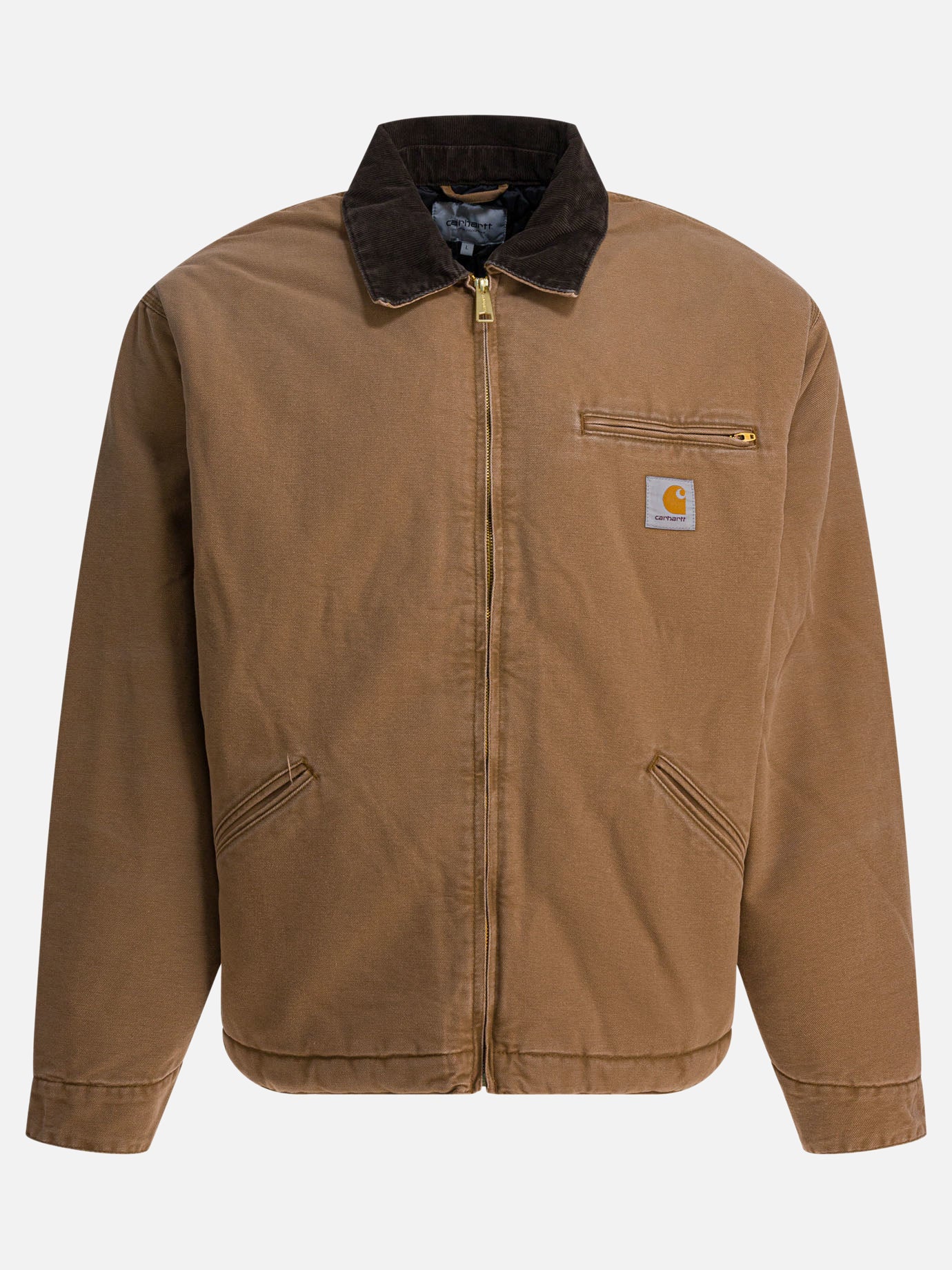 Quilted & Utility Jackets Logo  Brown - Carhartt WIP Men | PDP | VIETTI Online Store | thumbnail