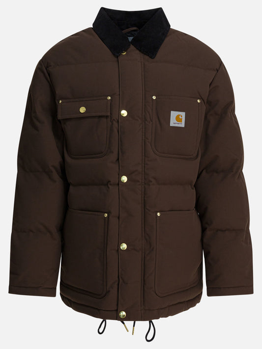 Down jackets Logo  Brown - Carhartt WIP Men | PLP | VIETTI Online Store 
