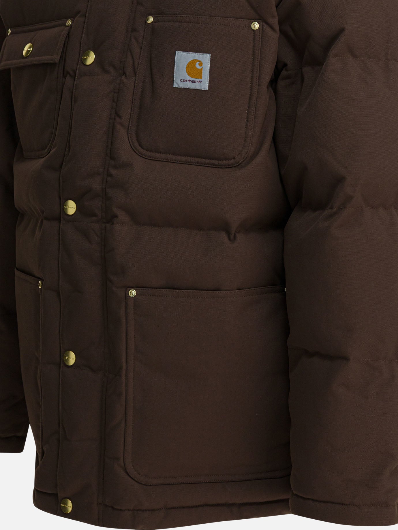 Down jackets Logo  Brown - Carhartt WIP Men | PDP | VIETTI Online Store | Zoom-Modal_4
