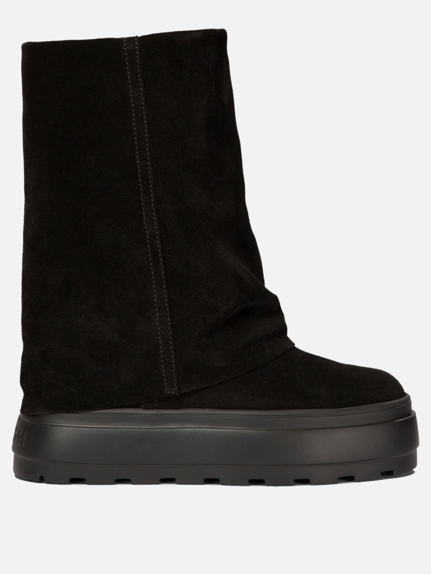 Pull-on boots 100% suede - 100% rubber  Black - Casadei Women | PDP | VIETTI Online Store | Zoom-Modal
