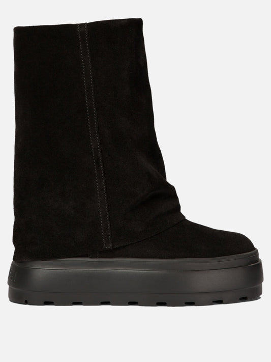 Pull-on boots 100% suede - 100% rubber  Black - Casadei Women | PDP | VIETTI Online Store 

