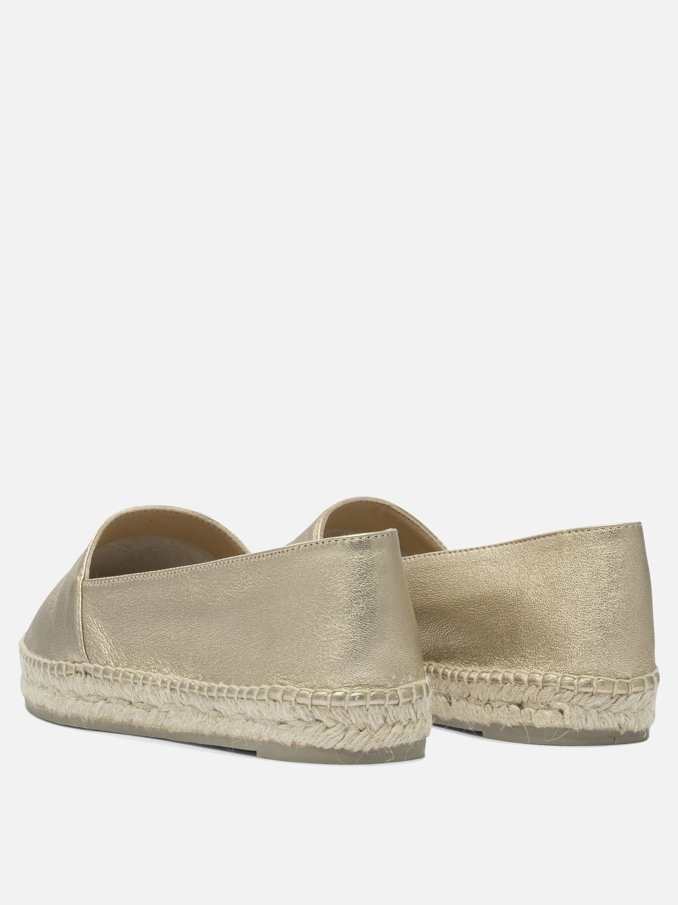 Flat espadrilles 100% leather - 100% rubber  Gold - Castañer Women | PDP | VIETTI Online Store | Zoom-Modal_4
