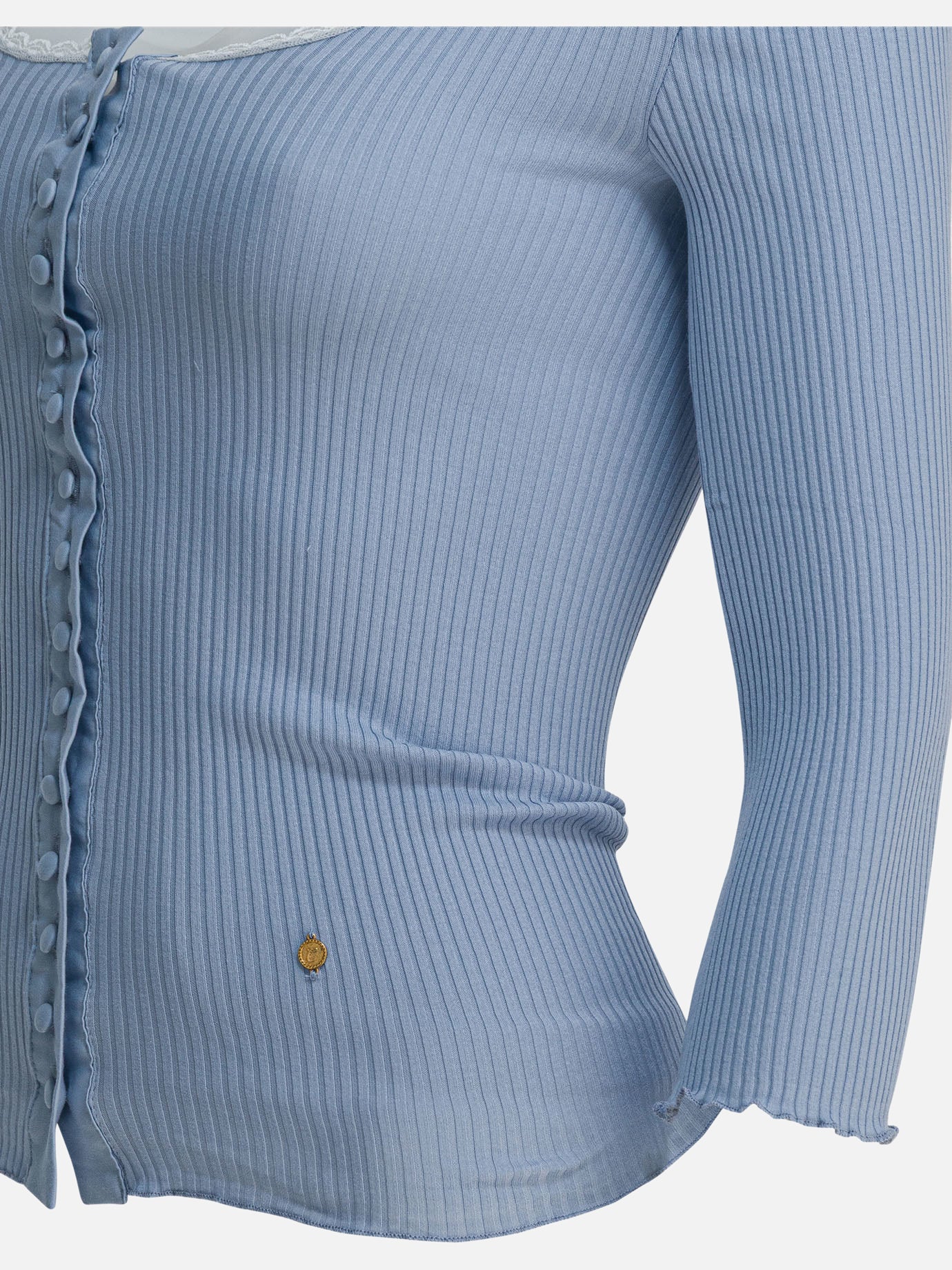 Cardigans Solid colour  Light blue - Chloé Women | PDP | VIETTI Online Store | thumbnail_4