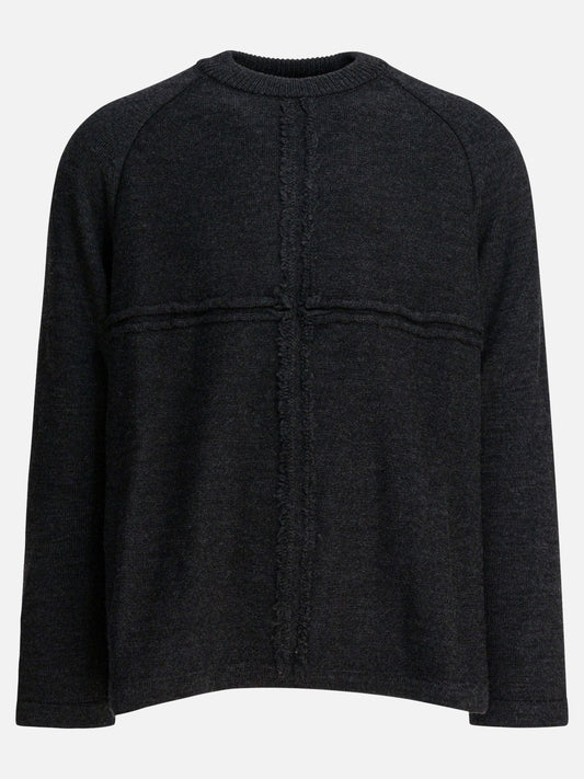 Crewneck sweaters Textured knit  Grey - Comme Des Garçons Homme Men | PLP | VIETTI Online Store 

