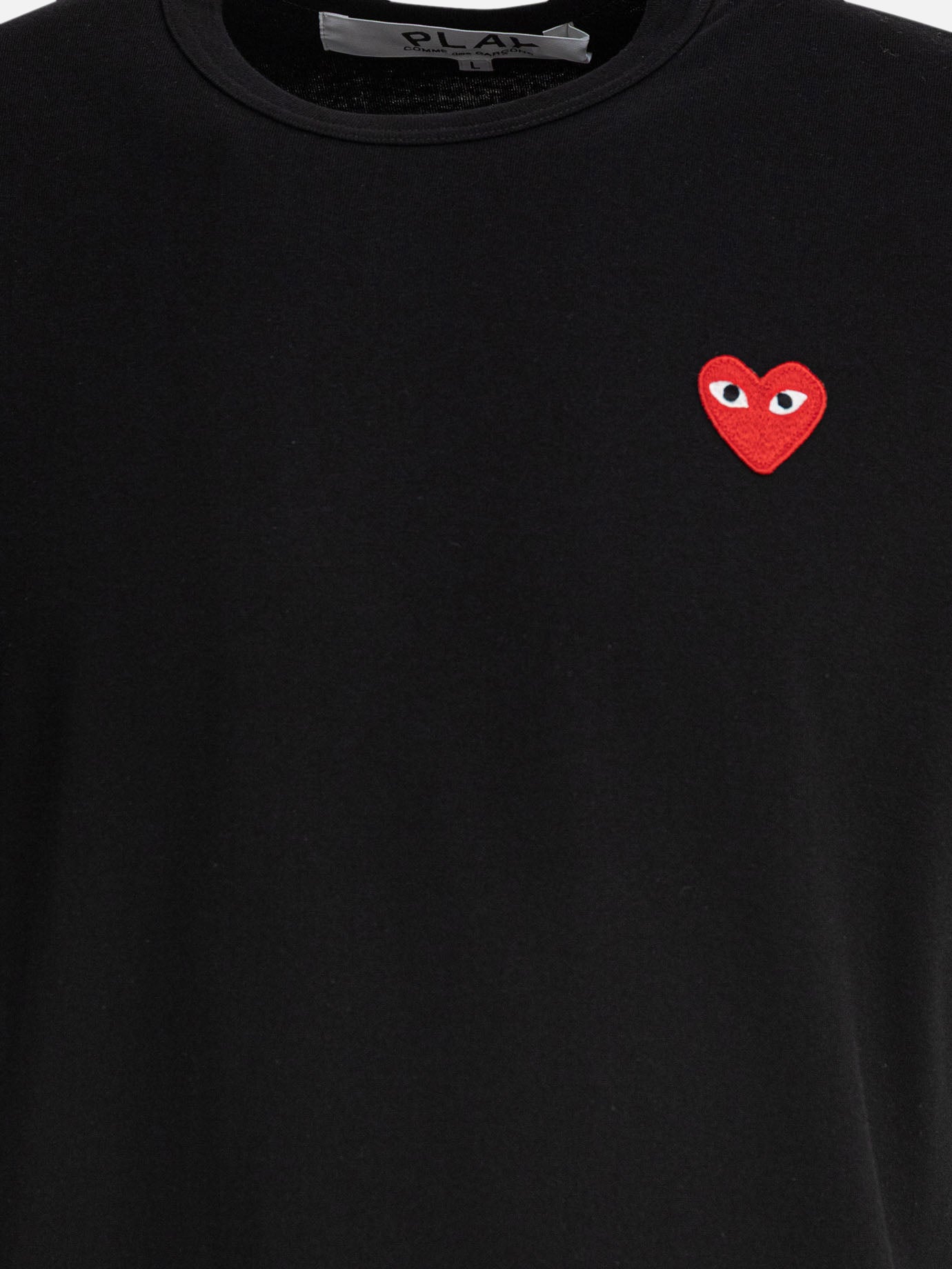 Crewneck t-shirts Logo  Black - Comme Des Garçons Play Men | PDP | VIETTI Online Store | thumbnail_3