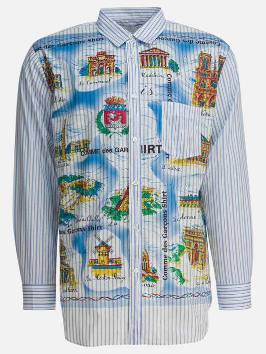 Casual shirts Graphics  Light blue - Comme Des Garçons Shirt Men | PDP | VIETTI Online Store 
