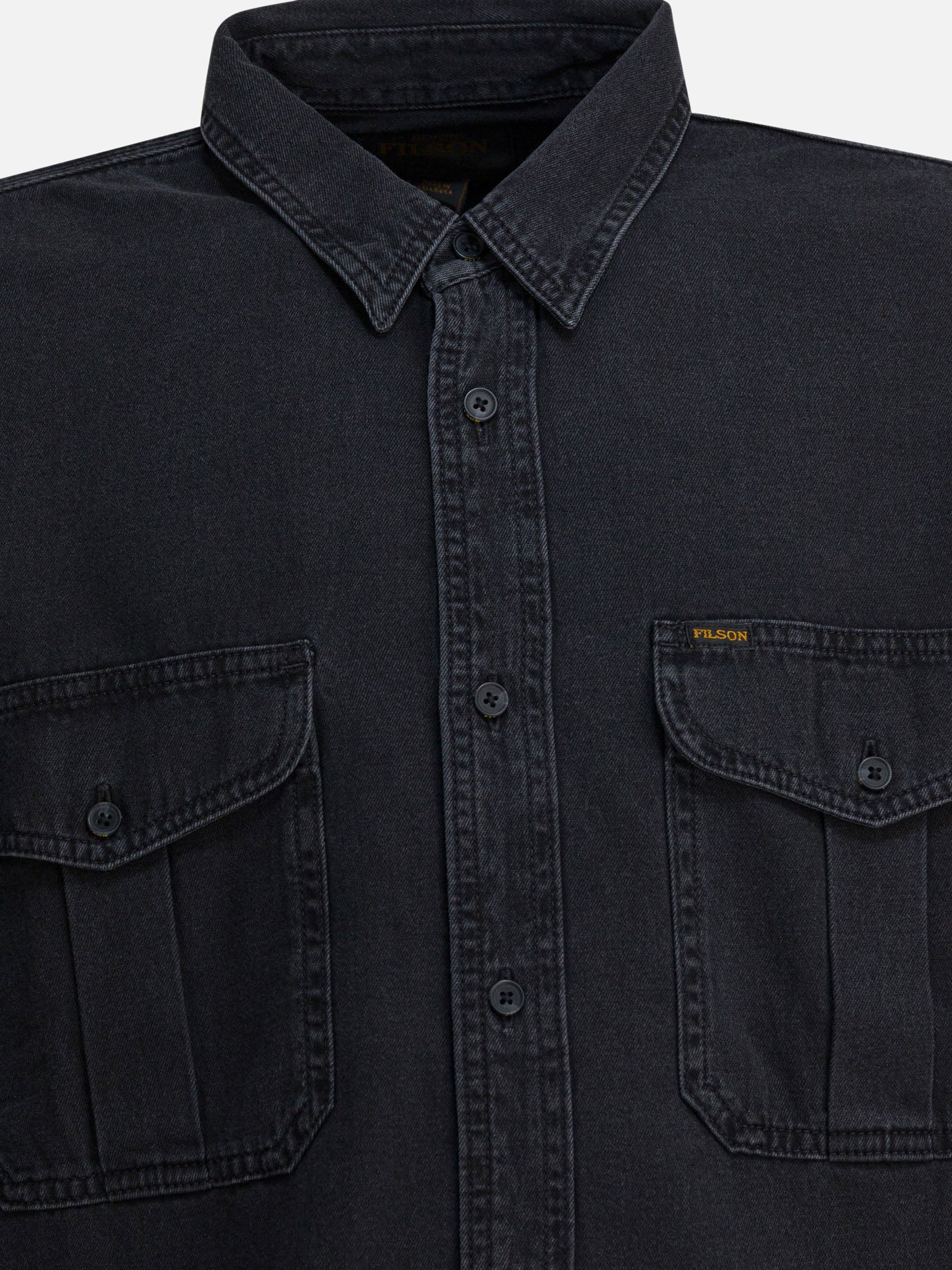 Overshirt jackets Solid colour  Black - Filson Men | PDP | VIETTI Online Store | thumbnail_3