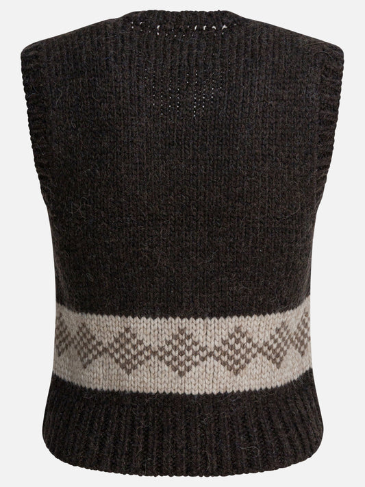 Vests Textured knit  Brown - Filson Women | PLP | VIETTI Online Store | 2
