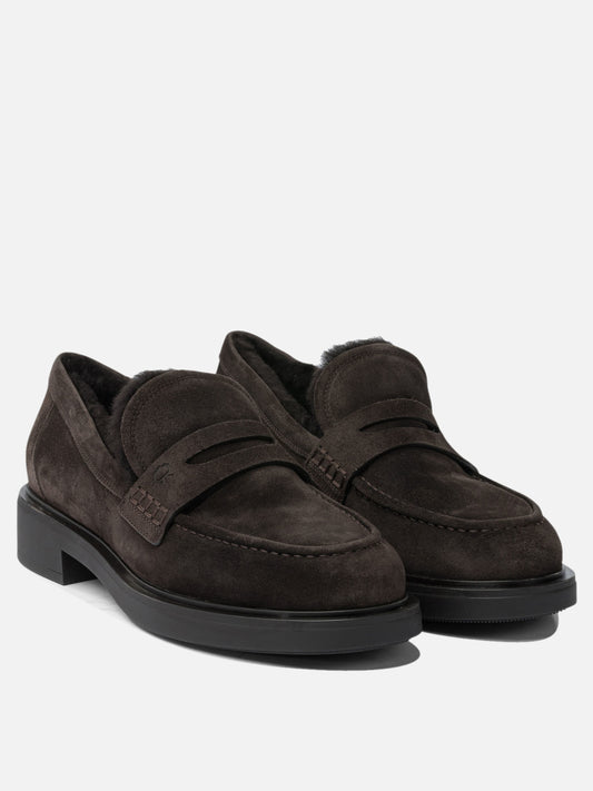 Loafers 100% calf leather - 100% rubber  Brown - Gianvito Rossi Women | PDP | VIETTI Online Store | 2
