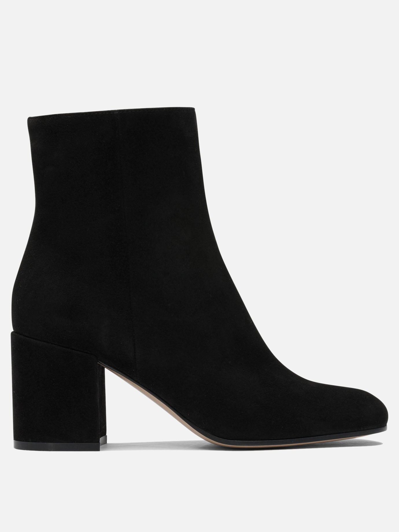 Zipped boots 100% suede - 100% leather  Black - Gianvito Rossi Women | PDP | VIETTI Online Store | thumbnail