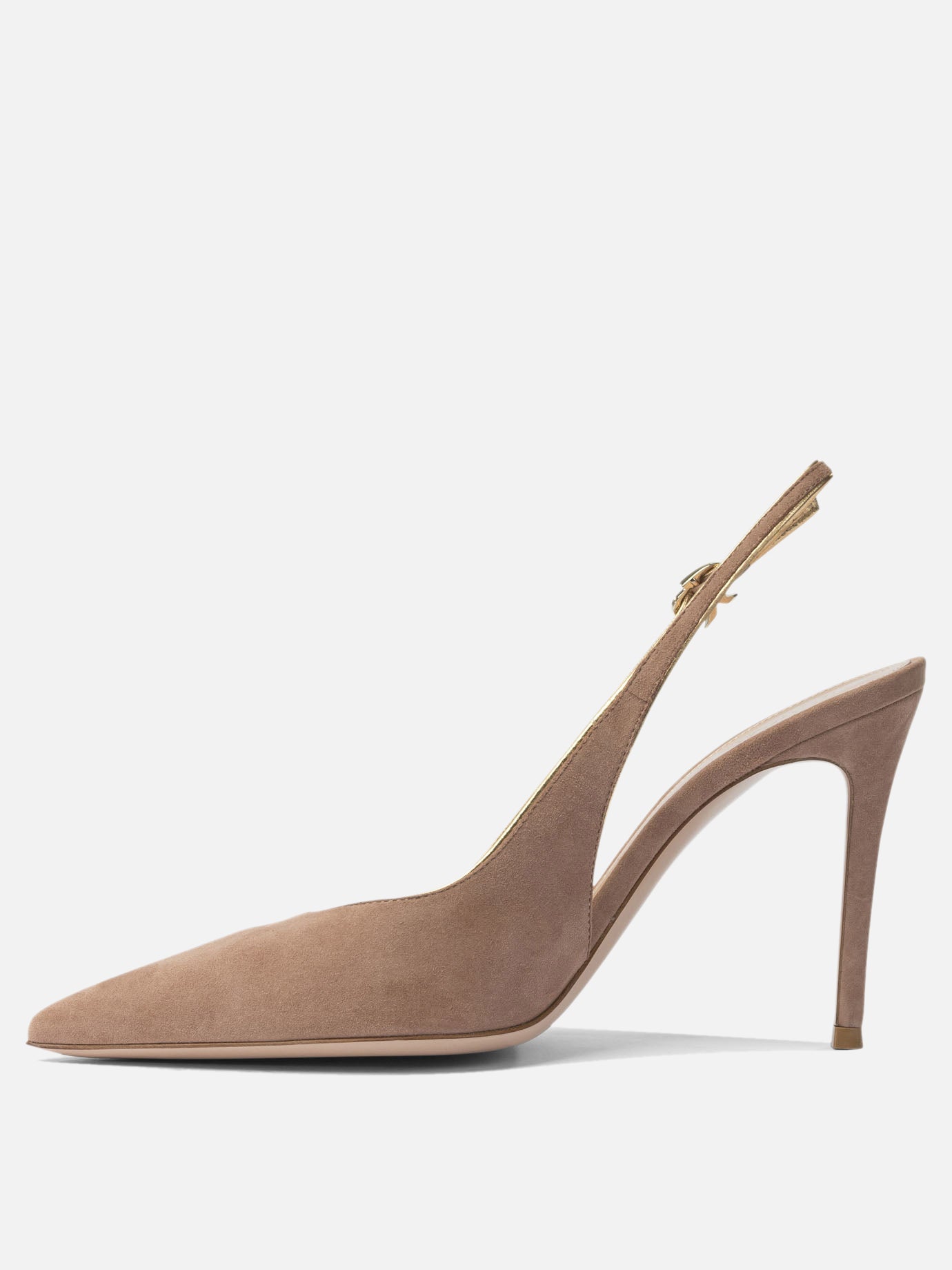 Slingbacks 100% suede - 100% leather  Pink - Gianvito Rossi Women | PDP | VIETTI Online Store | thumbnail_3