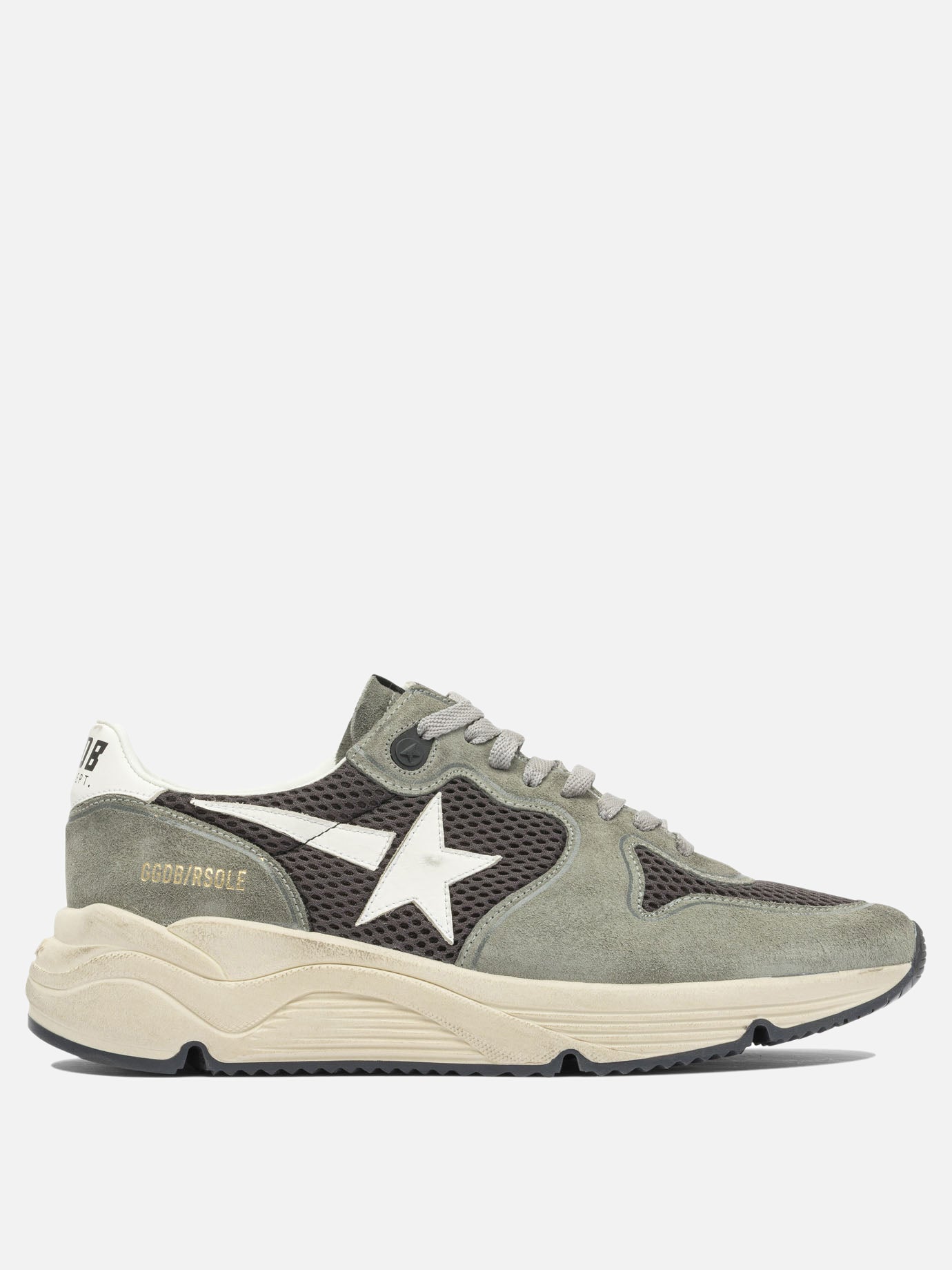 Low top sneakers 59% cow leather 41% polyester - 100% rubber  Green - Golden Goose Men | PDP | VIETTI Online Store | thumbnail