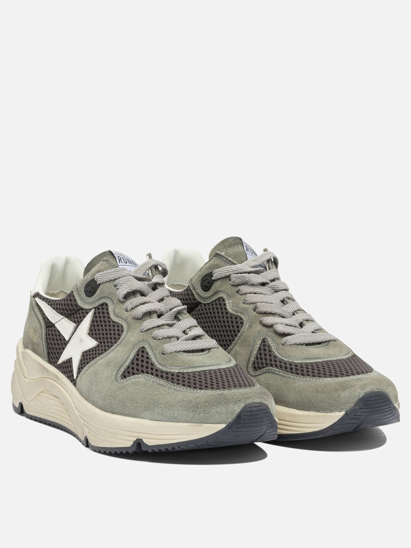 Low top sneakers 59% cow leather 41% polyester - 100% rubber  Green - Golden Goose Men | PDP | VIETTI Online Store | thumbnail_2