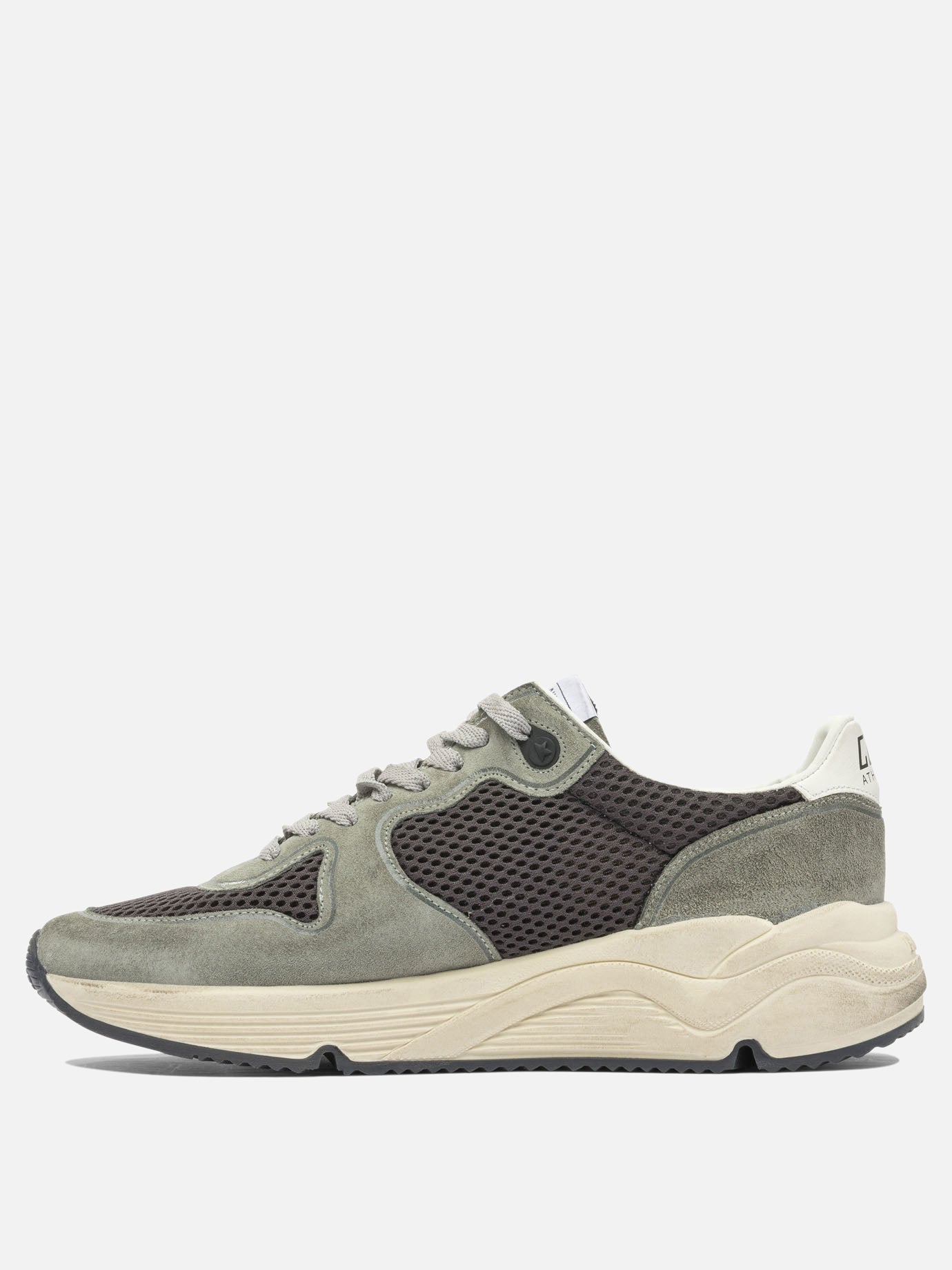 Low top sneakers 59% cow leather 41% polyester - 100% rubber  Green - Golden Goose Men | PDP | VIETTI Online Store | thumbnail_3