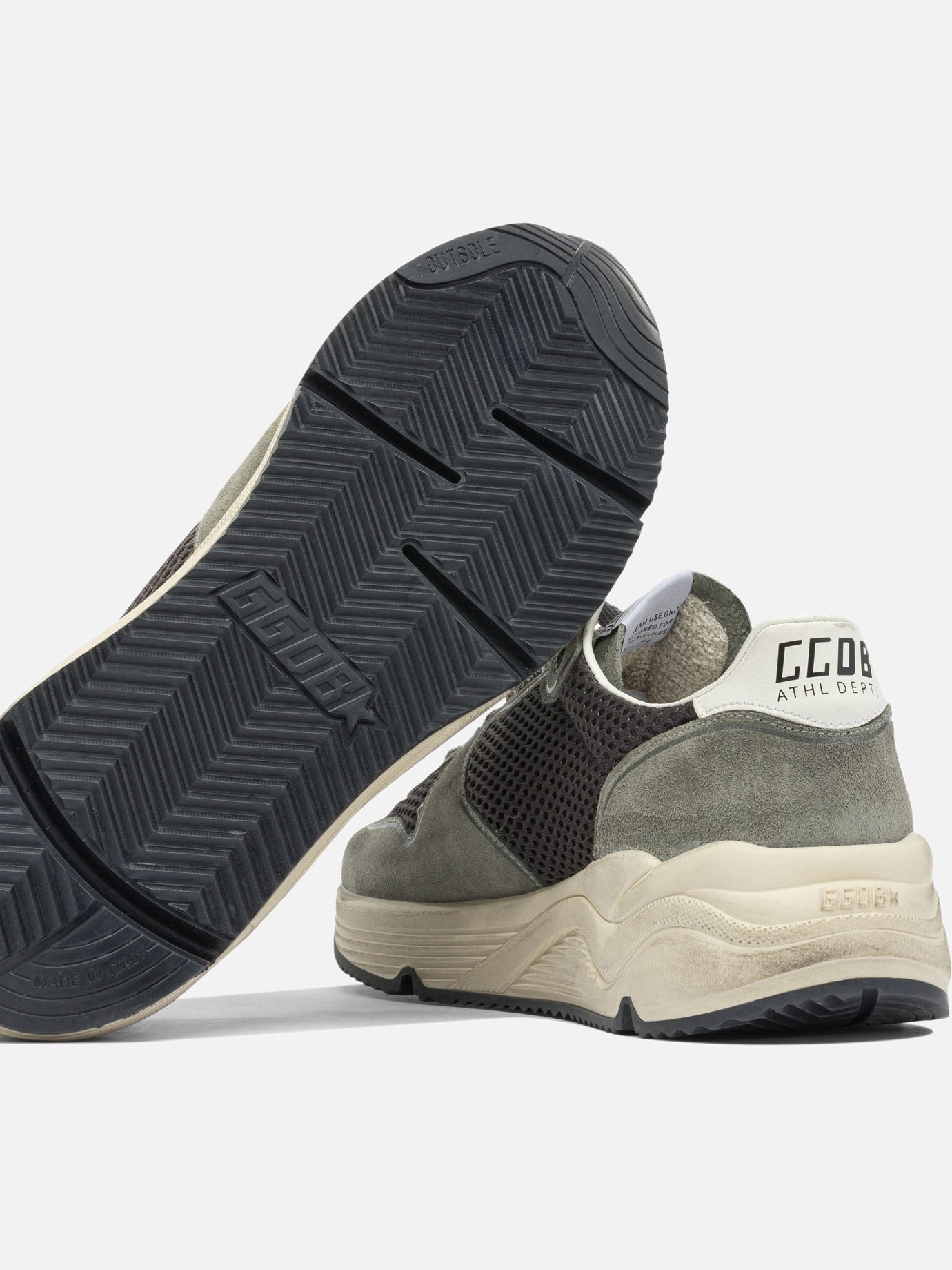 Low top sneakers 59% cow leather 41% polyester - 100% rubber  Green - Golden Goose Men | PDP | VIETTI Online Store | thumbnail_5