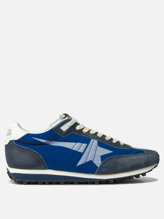 Low top sneakers 41% cow leather 18% polyamide 5% polyurethane 2% goat leather - 100% rubber  Blue - Golden Goose Men | PDP | VIETTI Online Store 
