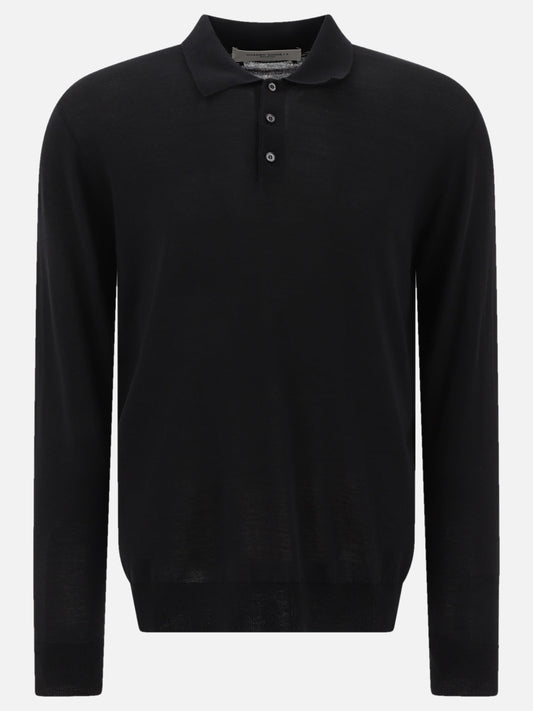Polo shirts with buttons Solid colour  Black - Golden Goose Men | PDP | VIETTI Online Store 
