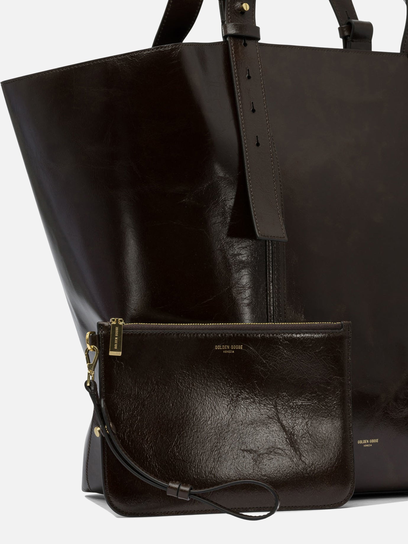 Medium bags 100% cow leather  Brown - Golden Goose Women | PDP | VIETTI Online Store | thumbnail_4