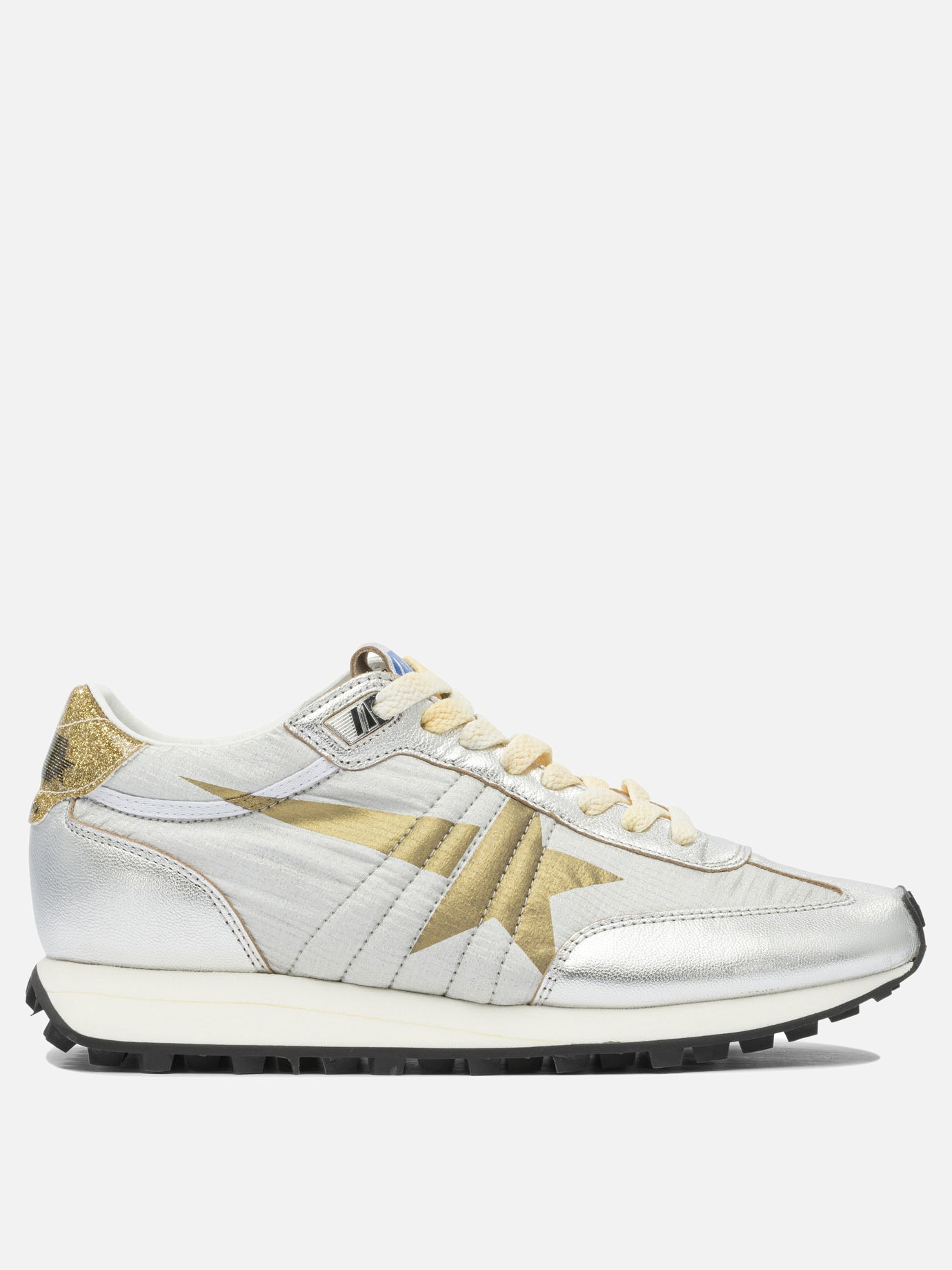Low top sneakers 48% polyamide 39% goat leather 6% polyurethane 1% polyvinyle - 100% rubber  Silver - Golden Goose Women | PDP | VIETTI Online Store | Zoom-Modal
