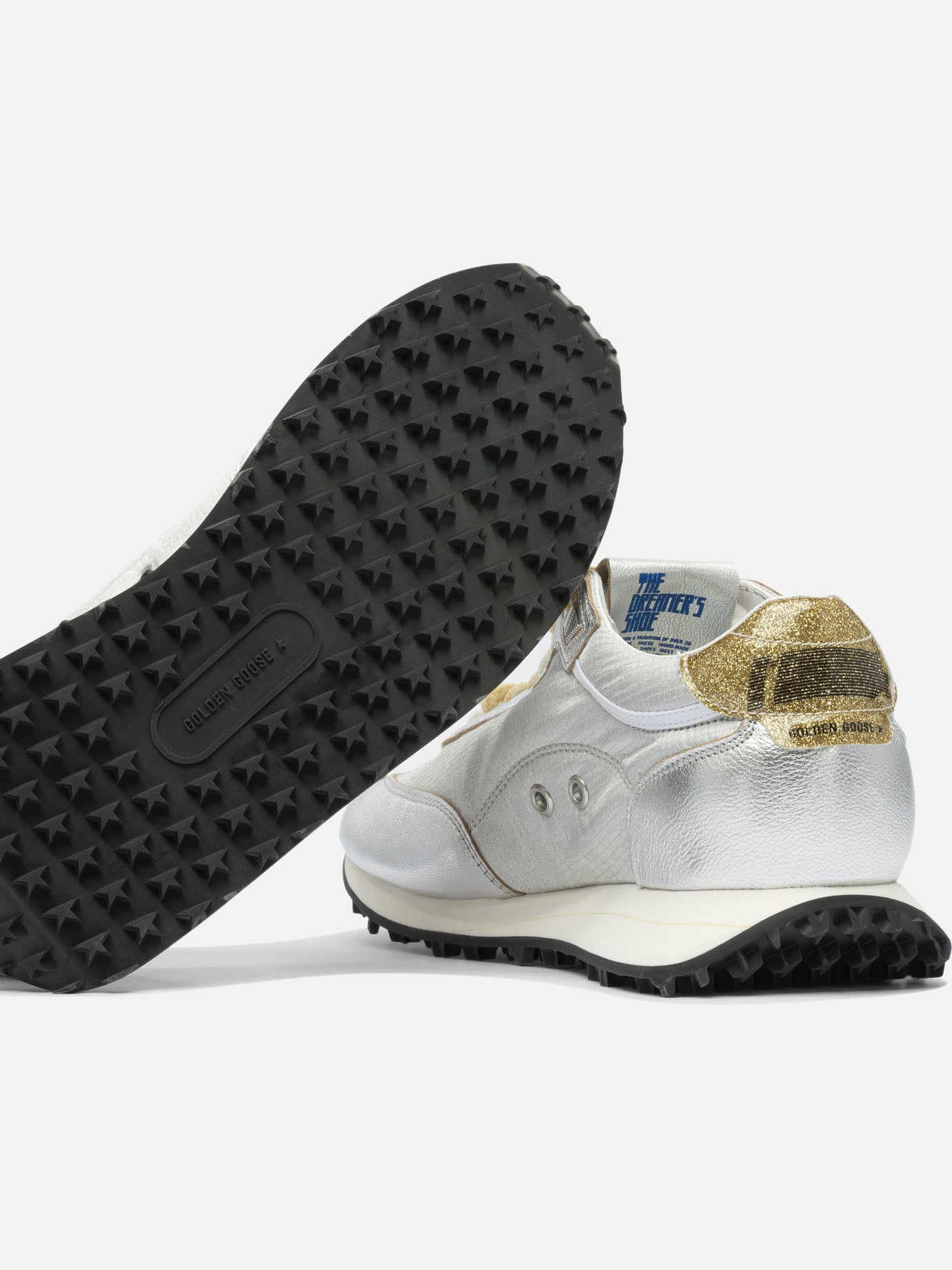 Low top sneakers 48% polyamide 39% goat leather 6% polyurethane 1% polyvinyle - 100% rubber  Silver - Golden Goose Women | PDP | VIETTI Online Store | Zoom-Modal_5
