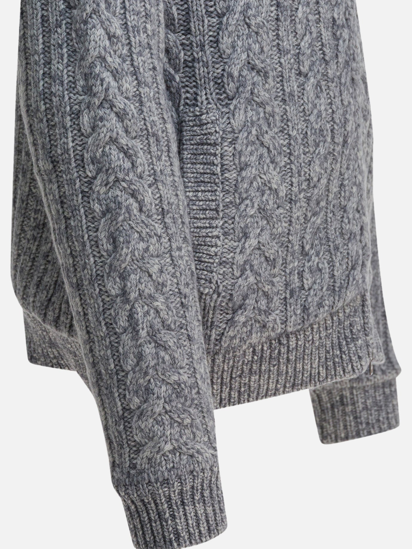 Cardigans Textured knit  Grey - Herno Men | PDP | VIETTI Online Store | thumbnail_4