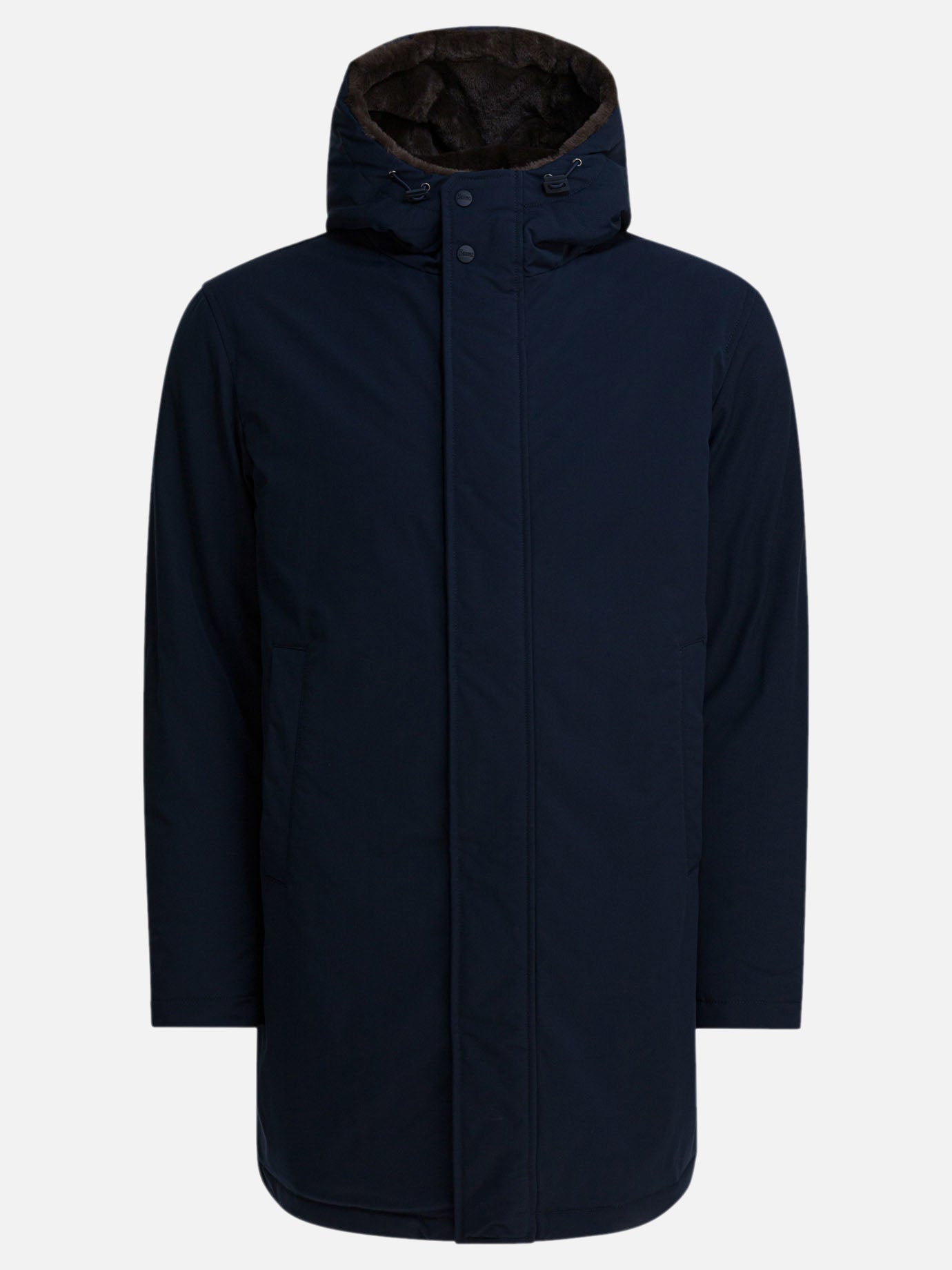 Long coats Solid colour  Blue - Herno Men | PDP | VIETTI Online Store | thumbnail