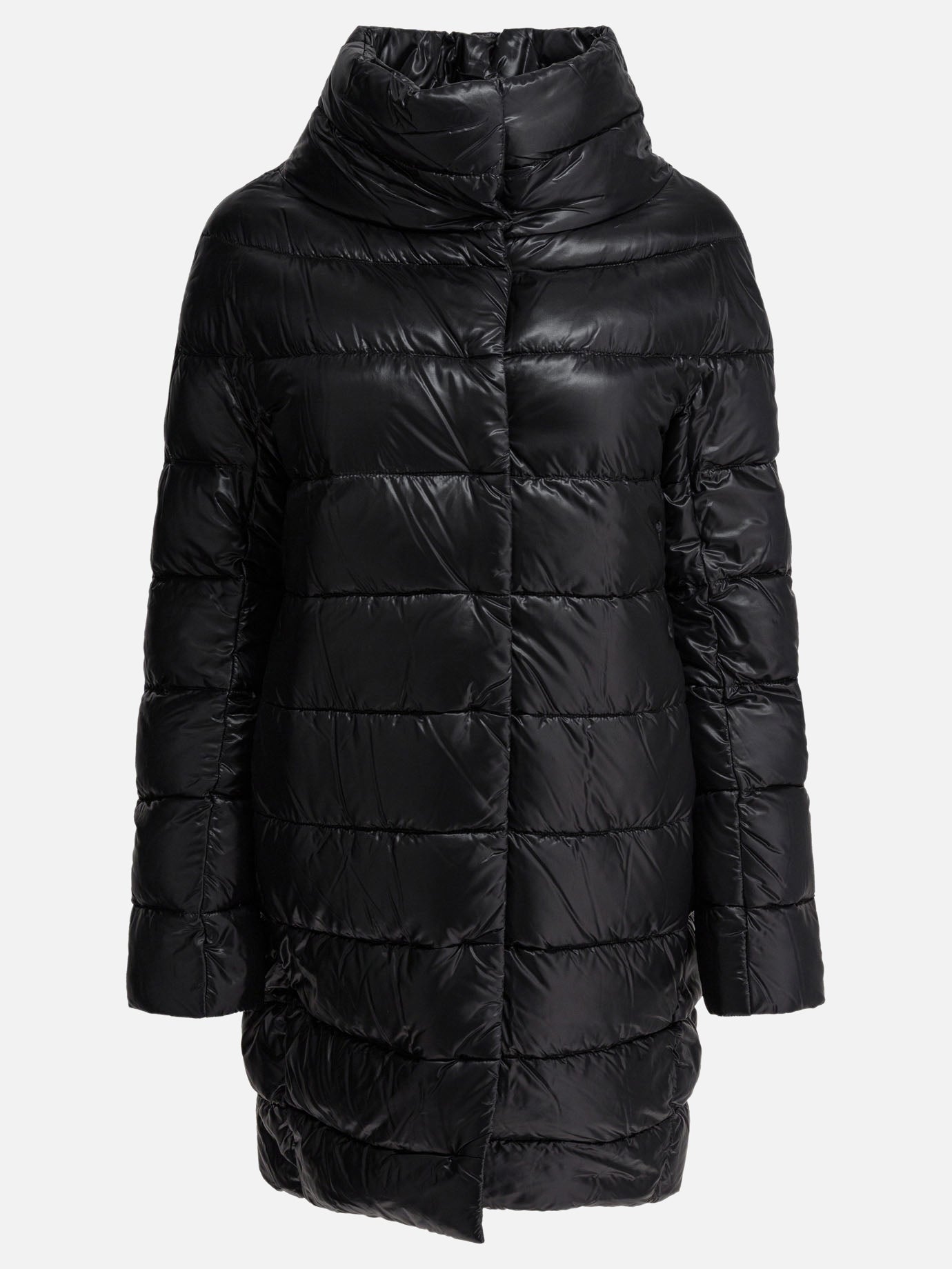 Down coats Solid colour  Black - Herno Women | PDP | VIETTI Online Store | thumbnail