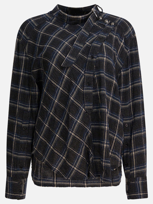 Blouses Check  Blue - Isabel Marant Women | PDP | VIETTI Online Store 

