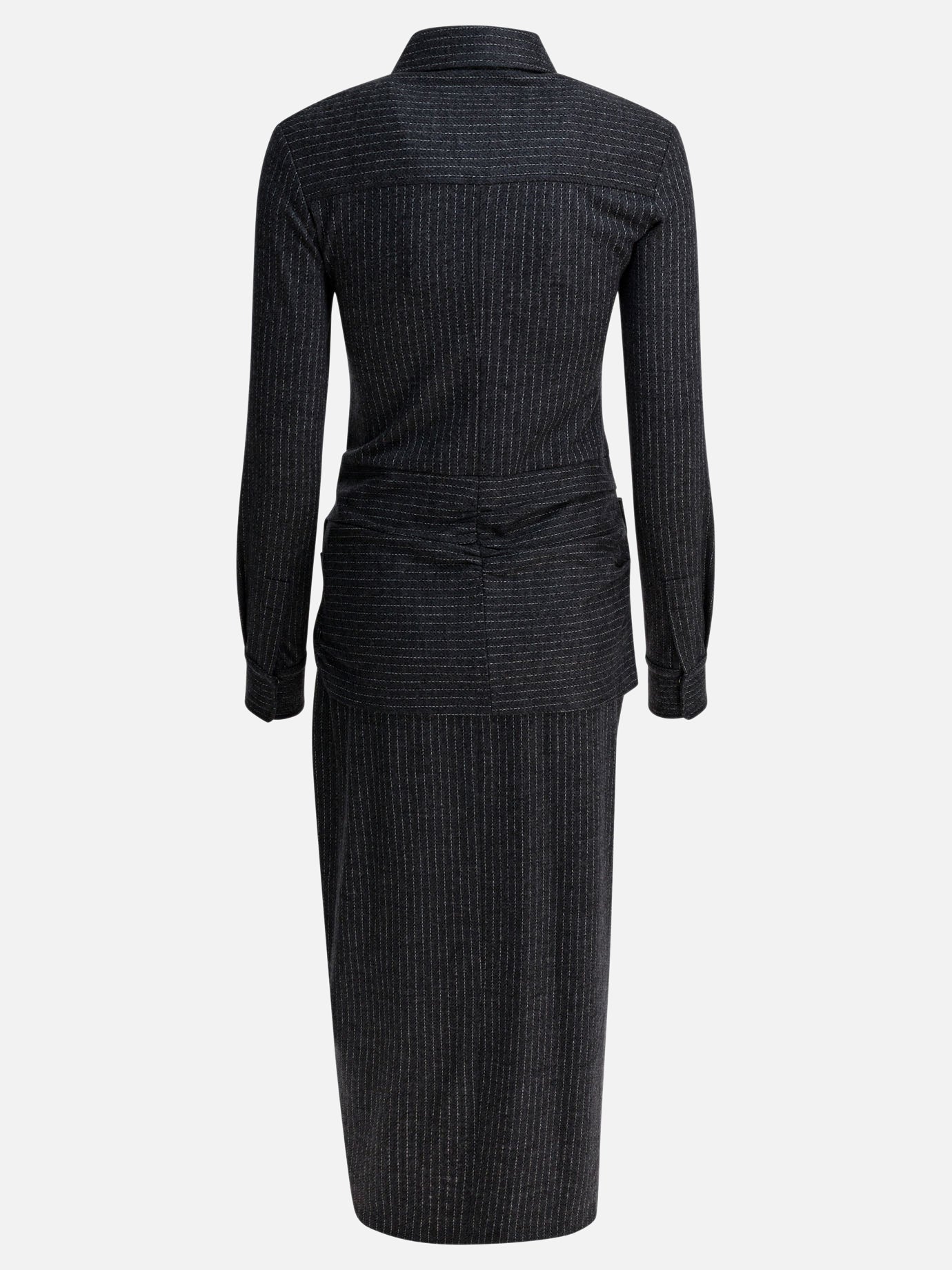 Midi dresses Striped  Grey - Isabel Marant Women | PDP | VIETTI Online Store | thumbnail_2