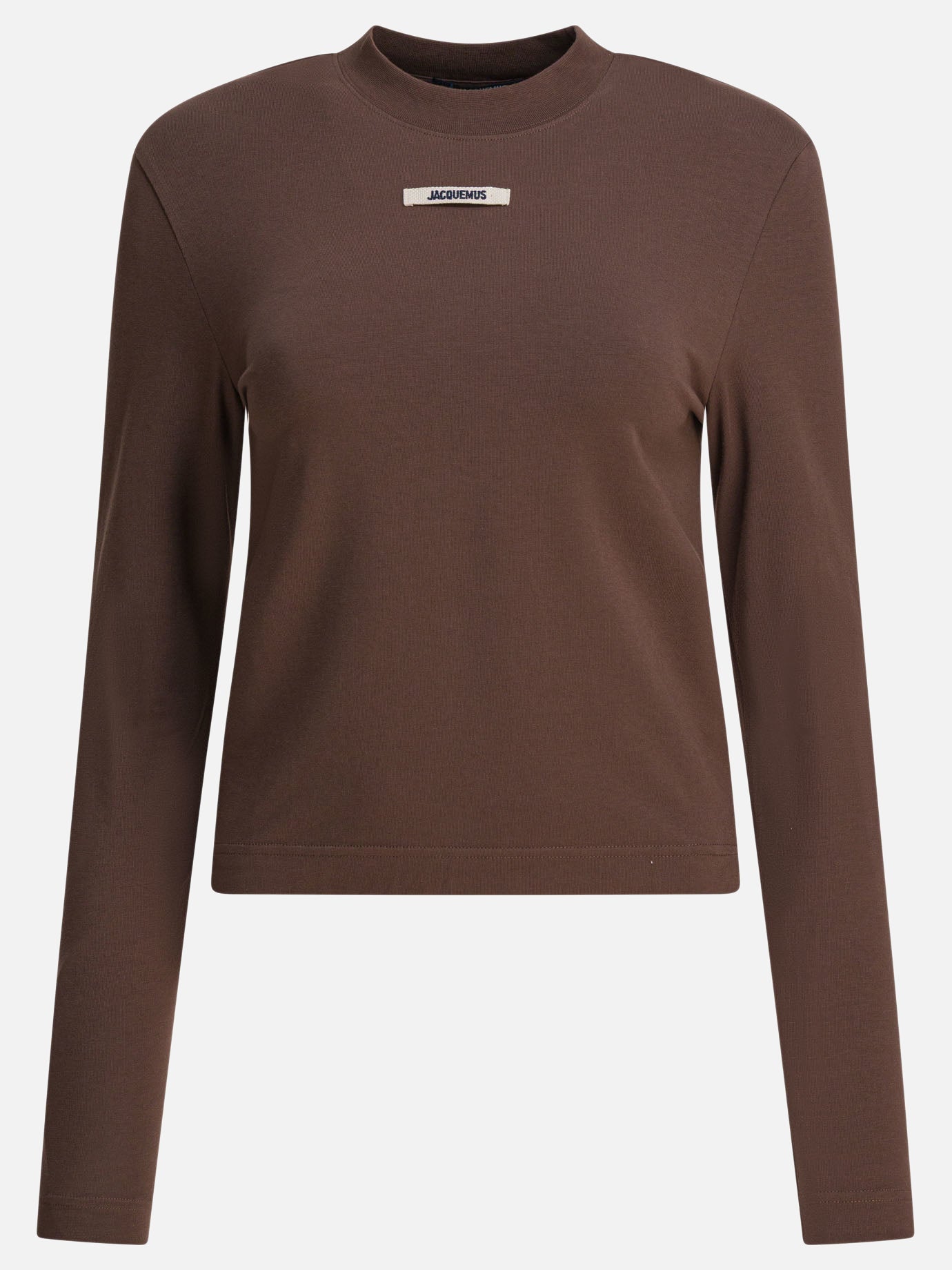 Crewneck t-shirts Logo  Brown - Jacquemus Women | PDP | VIETTI Online Store | Zoom-Modal
