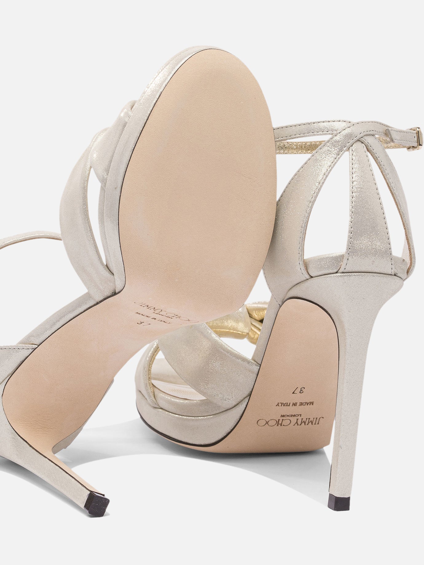 Heeled sandals 100% calf - 100% calf  Gold - Jimmy Choo Women | PDP | VIETTI Online Store | Zoom-Modal_5
