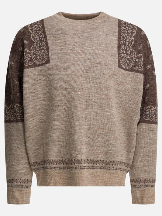 Crewneck sweaters Paisley  Brown - KAPITAL Men | VIETTI Online Store 
