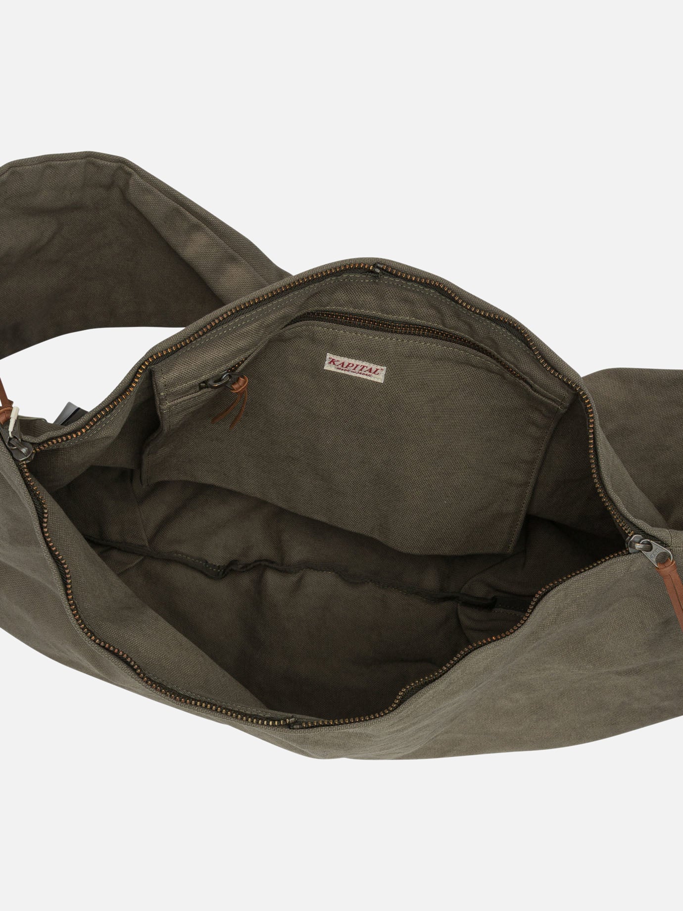 Large bags 100% cotton  Grey - KAPITAL Men | PDP | VIETTI Online Store | Zoom-Modal_4
