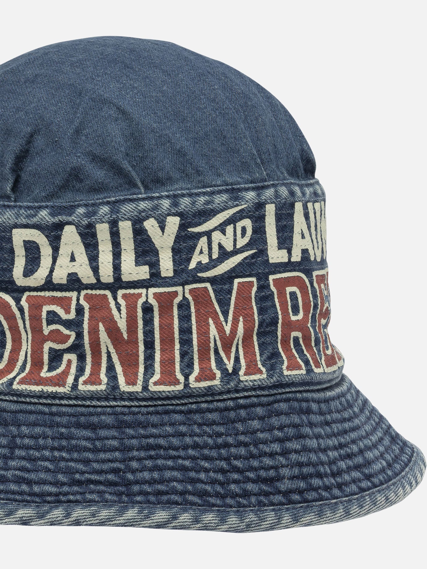 Bucket hats 100% cotton  Blue - KAPITAL Men | PDP | VIETTI Online Store | thumbnail_4