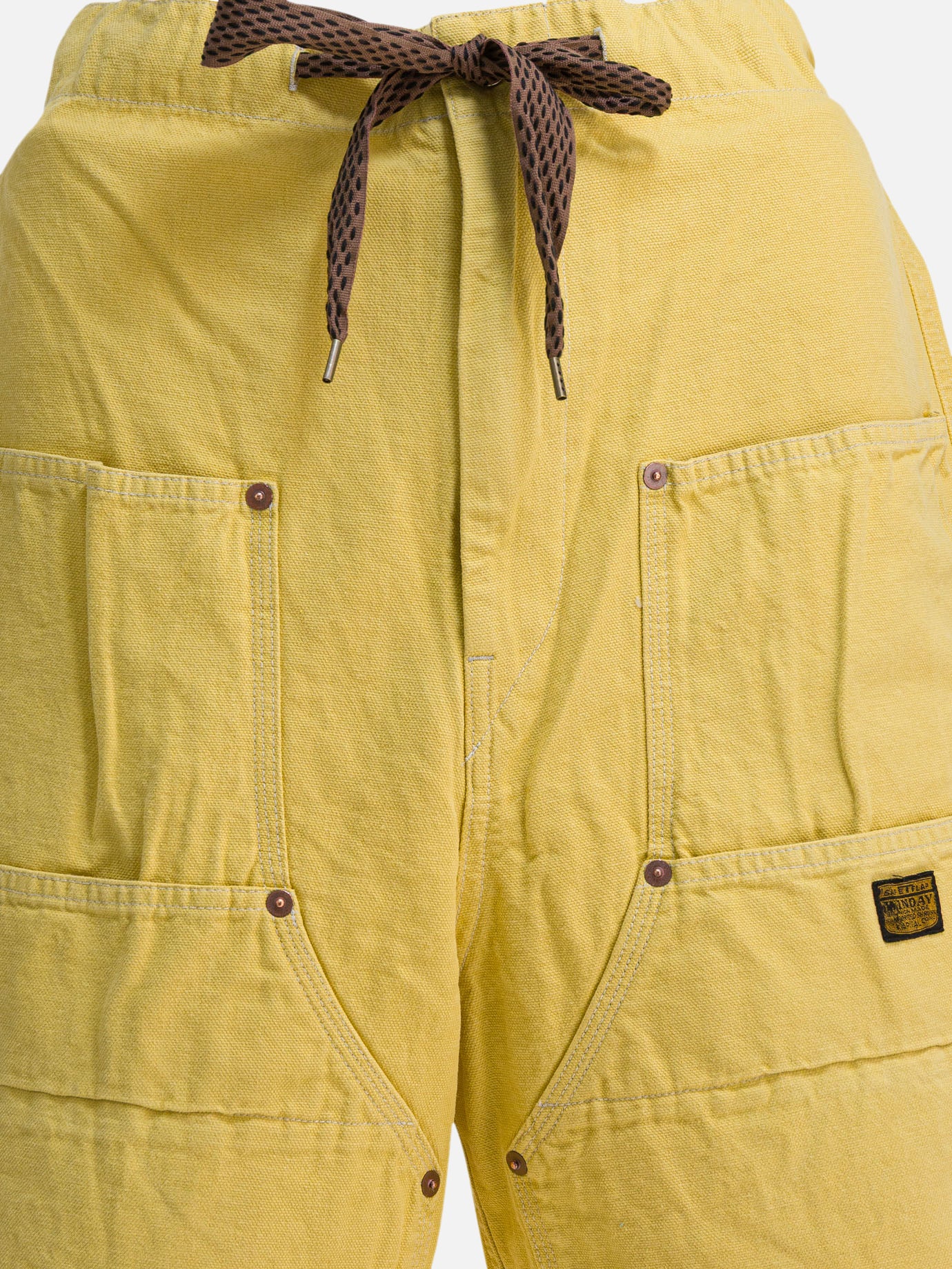 Drawstring shorts Solid colour  Yellow - KAPITAL Men | PDP | VIETTI Online Store | Zoom-Modal_3
